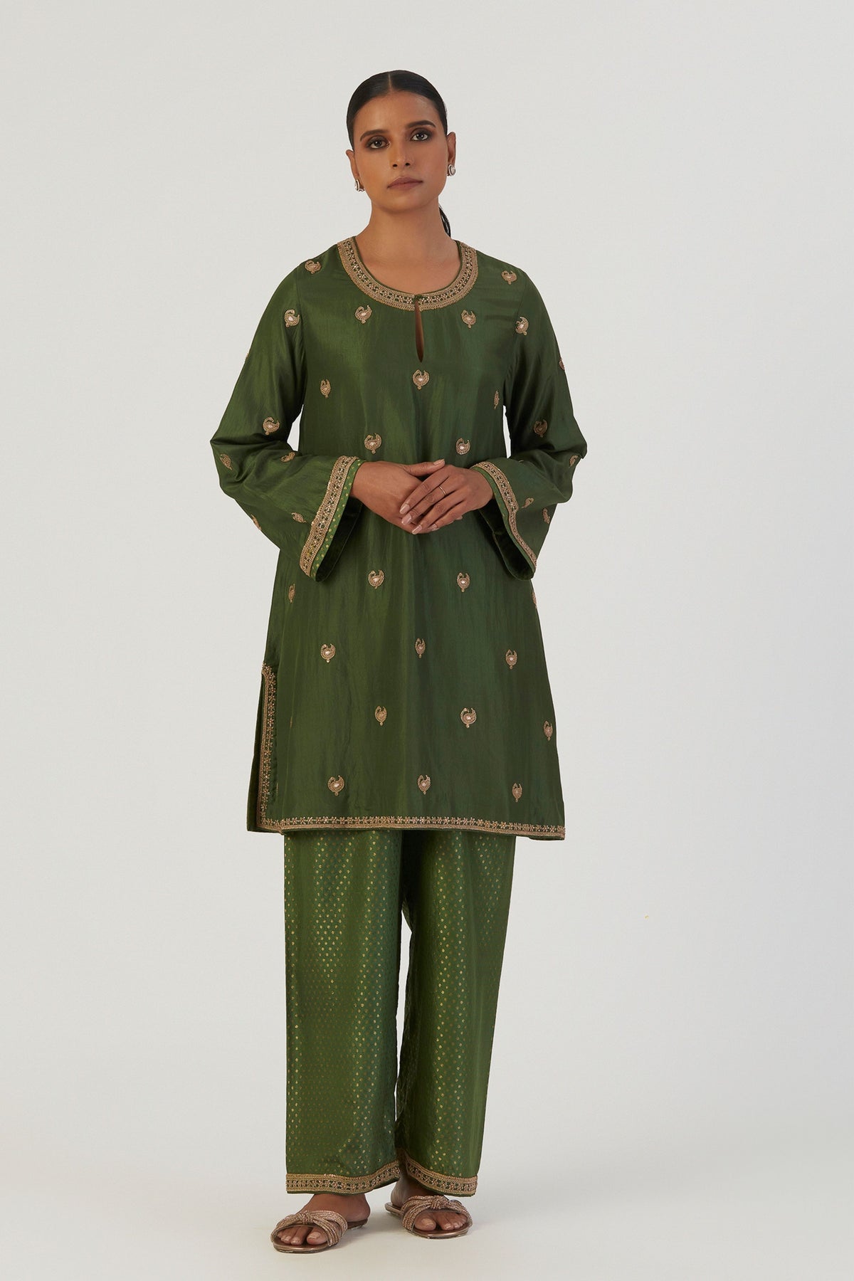 Taavi Green Kurta Pants