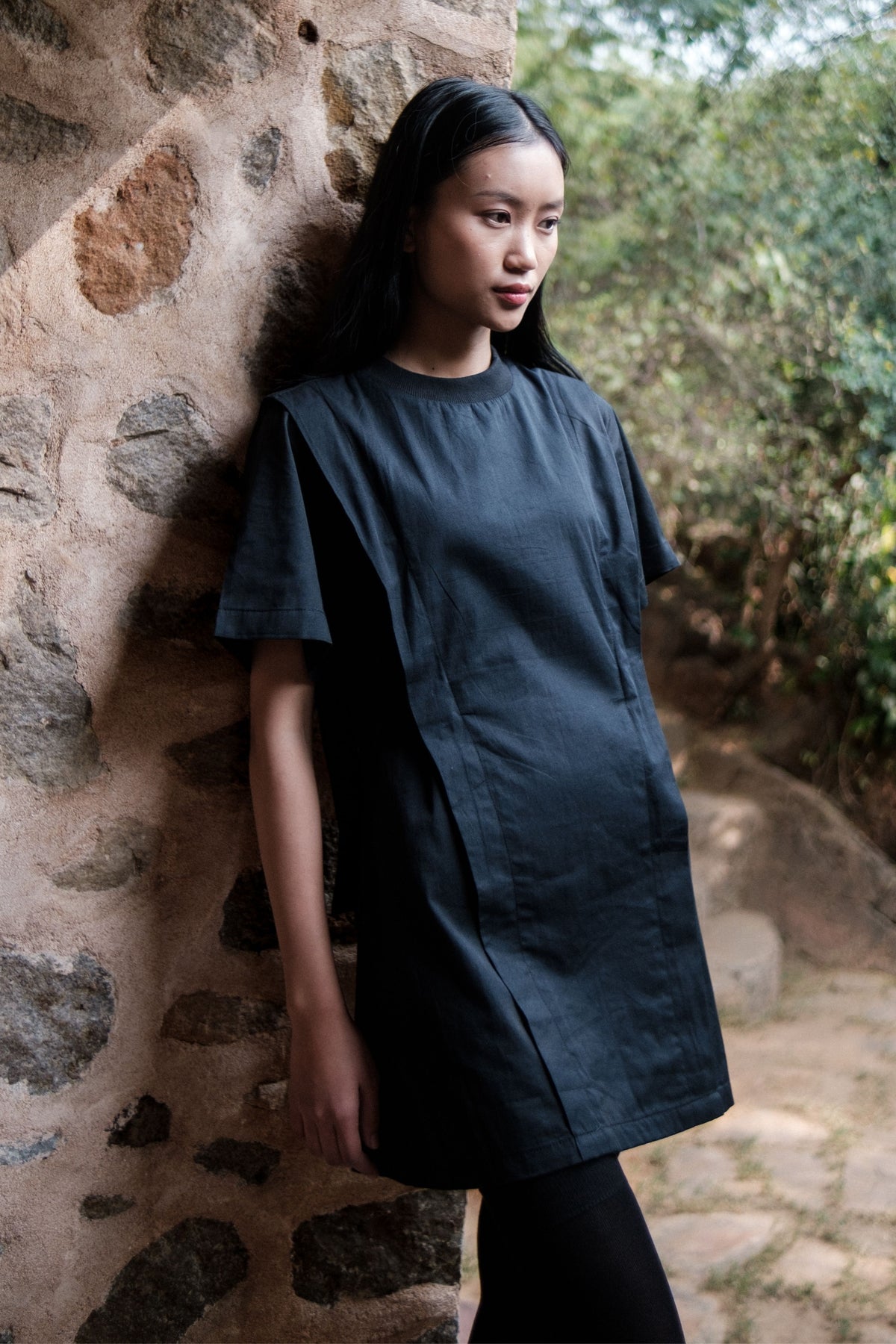 Black Rory Rib Dress