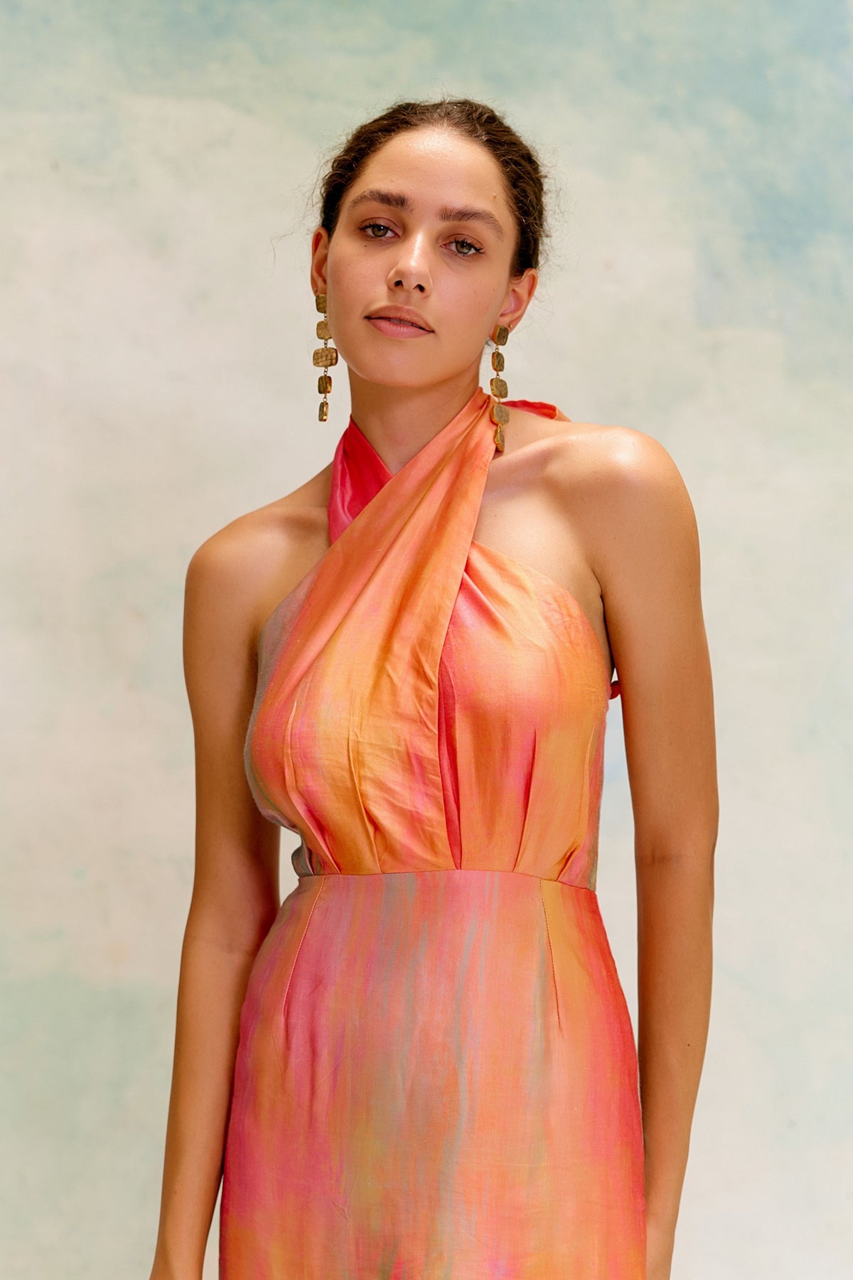 Hush Tangerine Ombre Dress