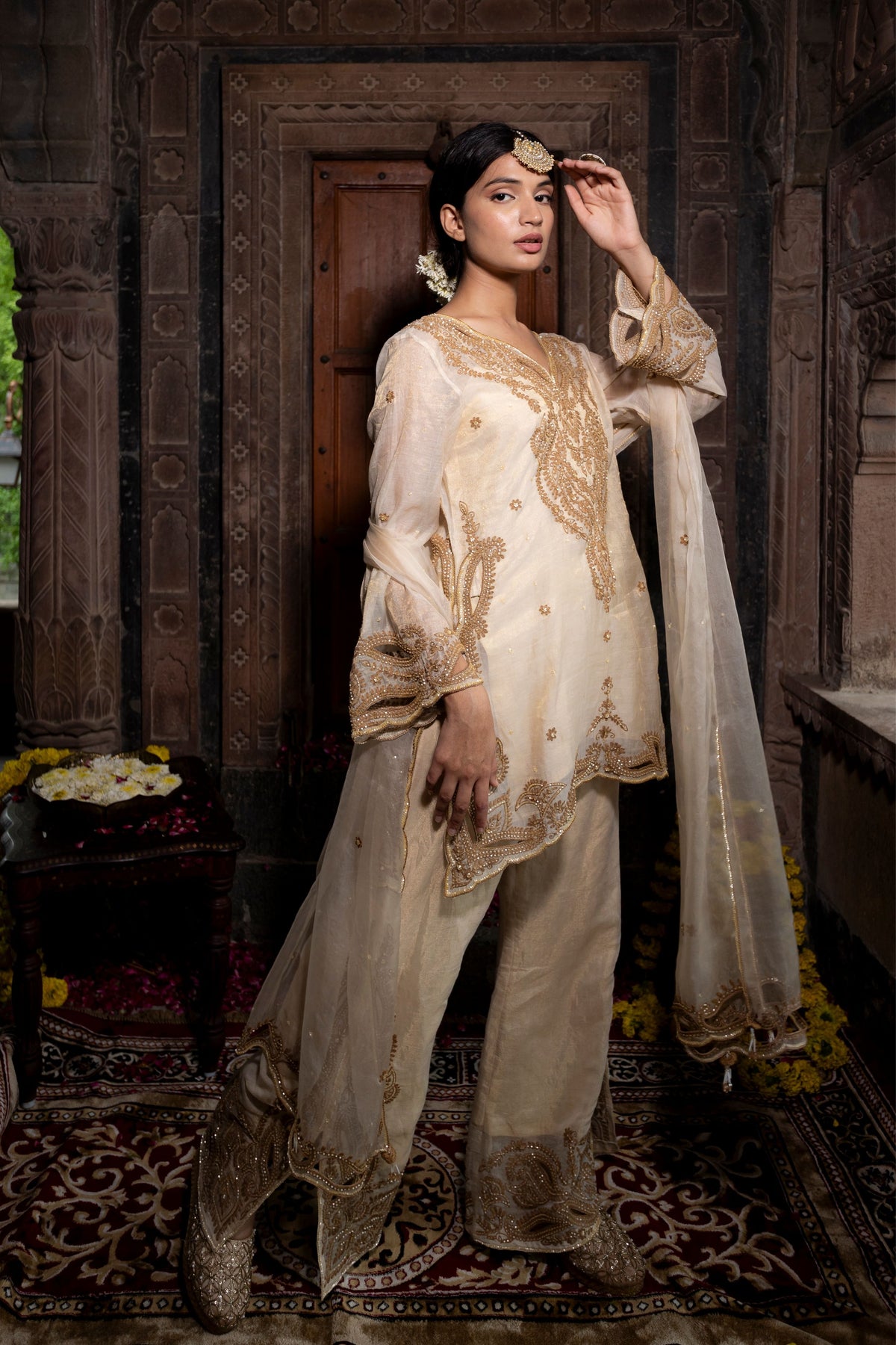 Kurta Set in Beige