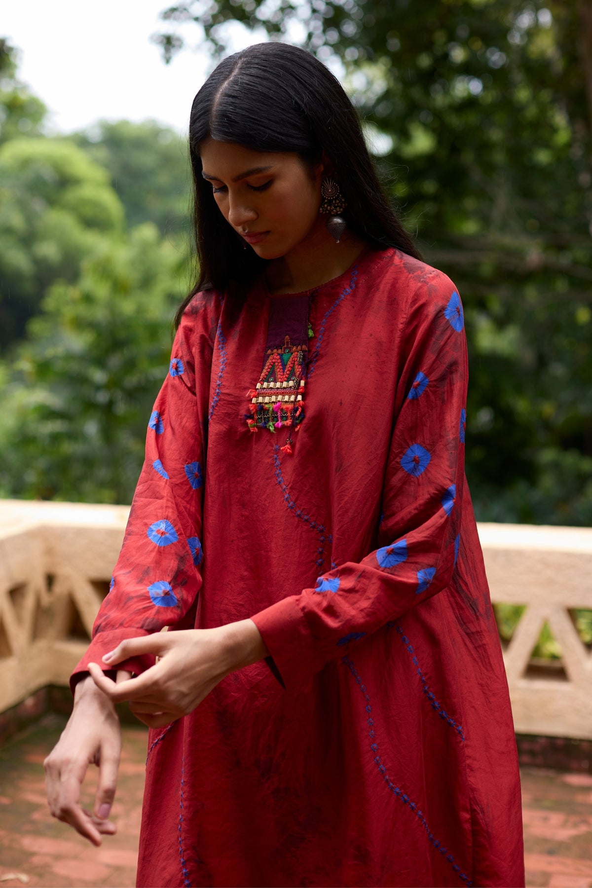 Bandhani Handwork Tunic Set