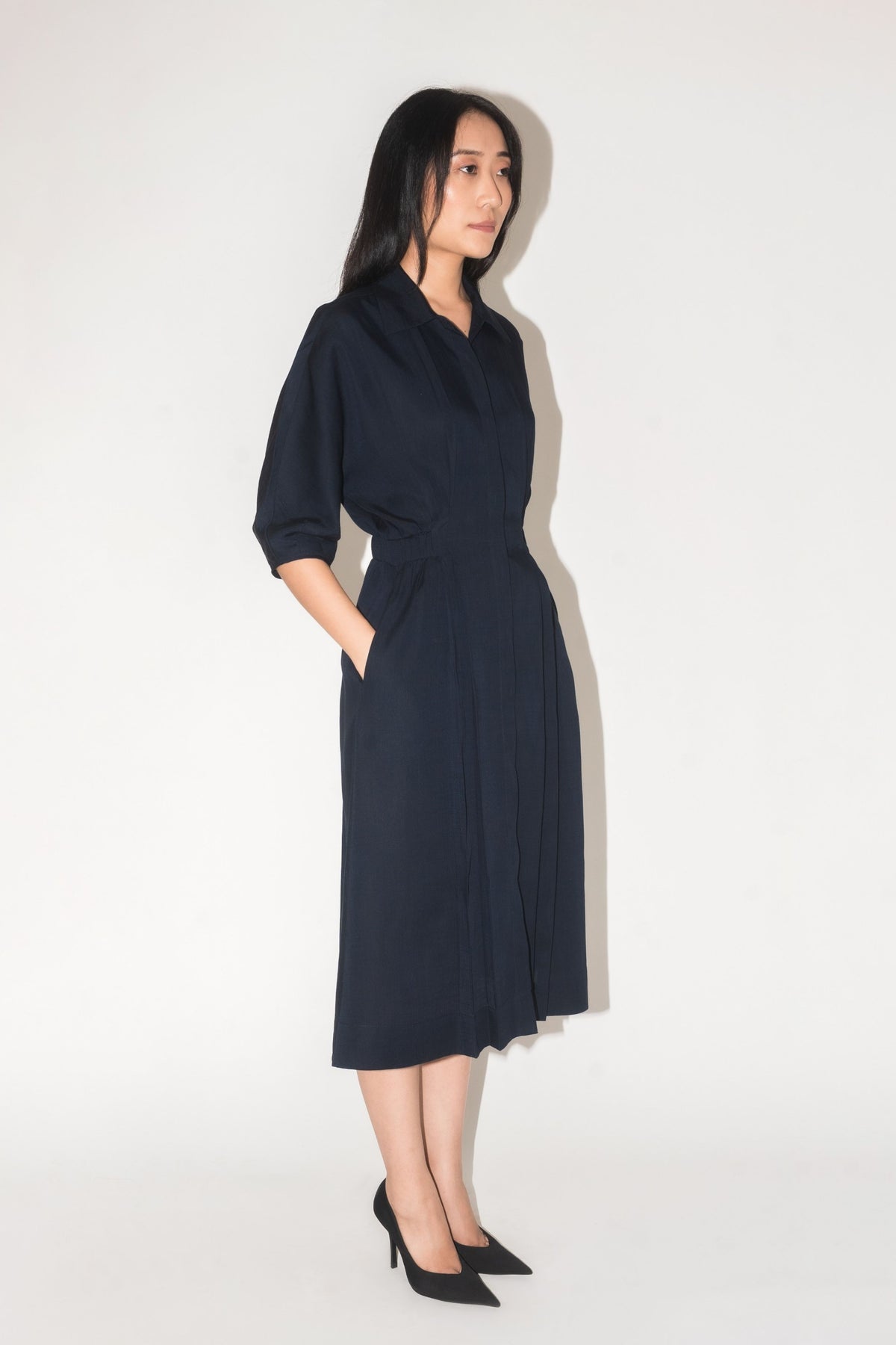 Clara Navy Dress