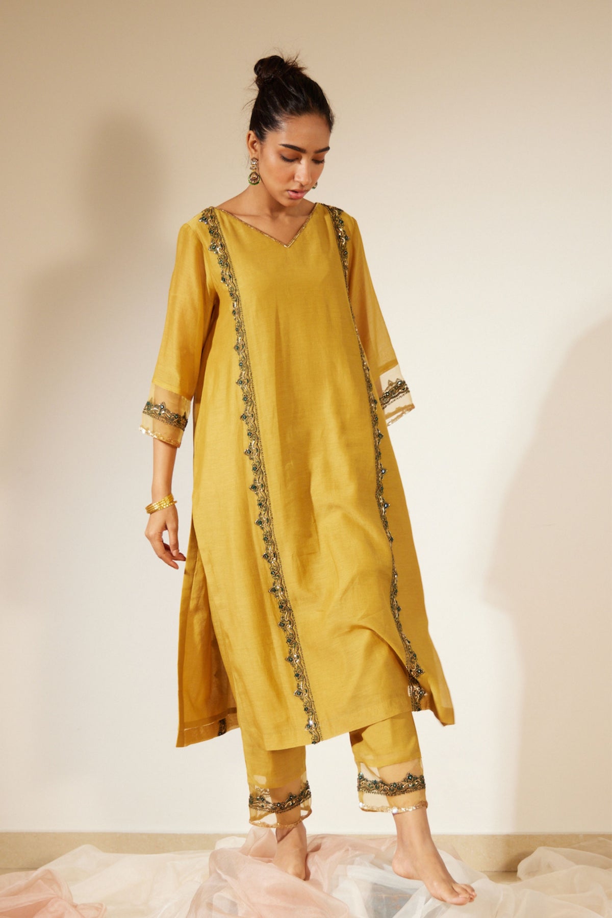 Yellow Abir Kurta