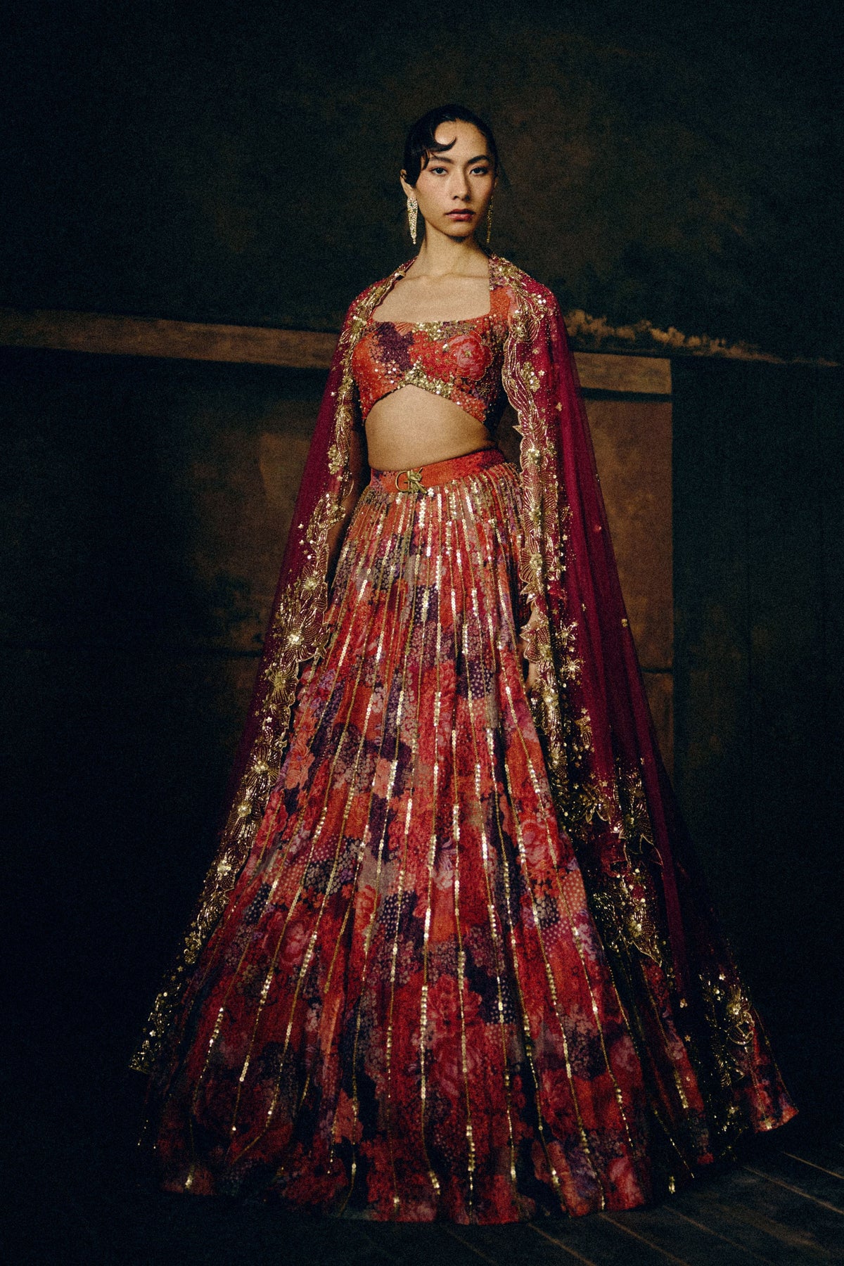 Amelia Sunset Bloom Lehenga Set