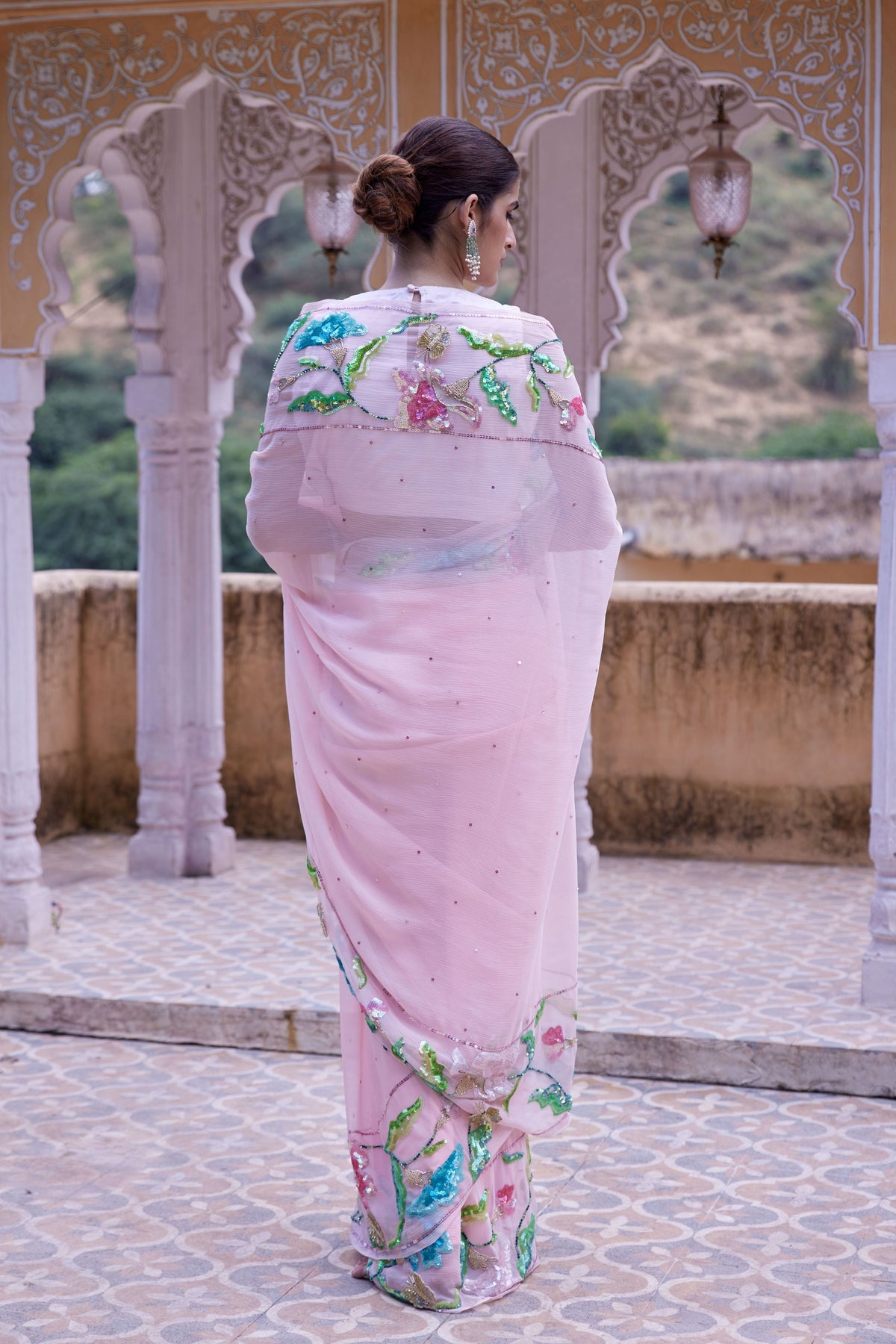 Vijayshree Blush Pink Saree