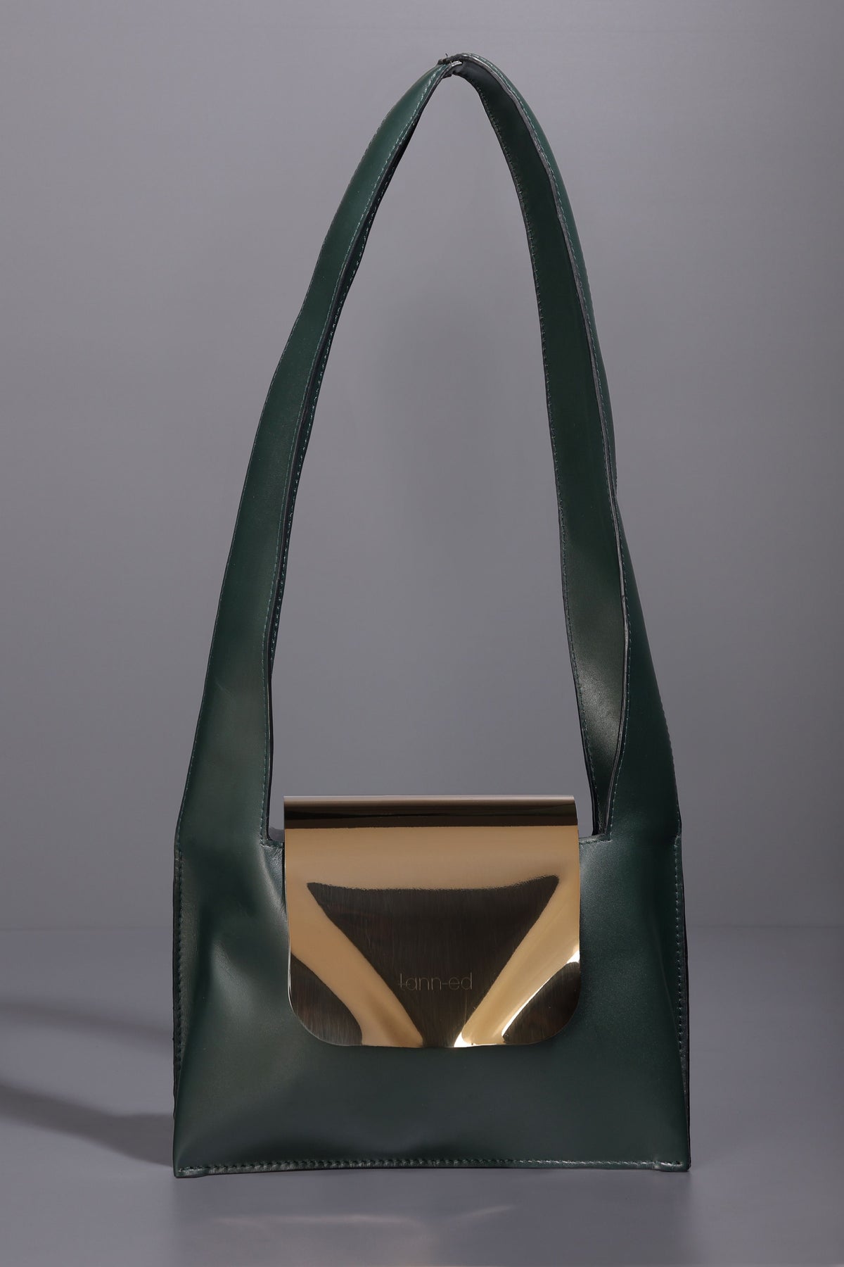 Green Metal Flap Bag