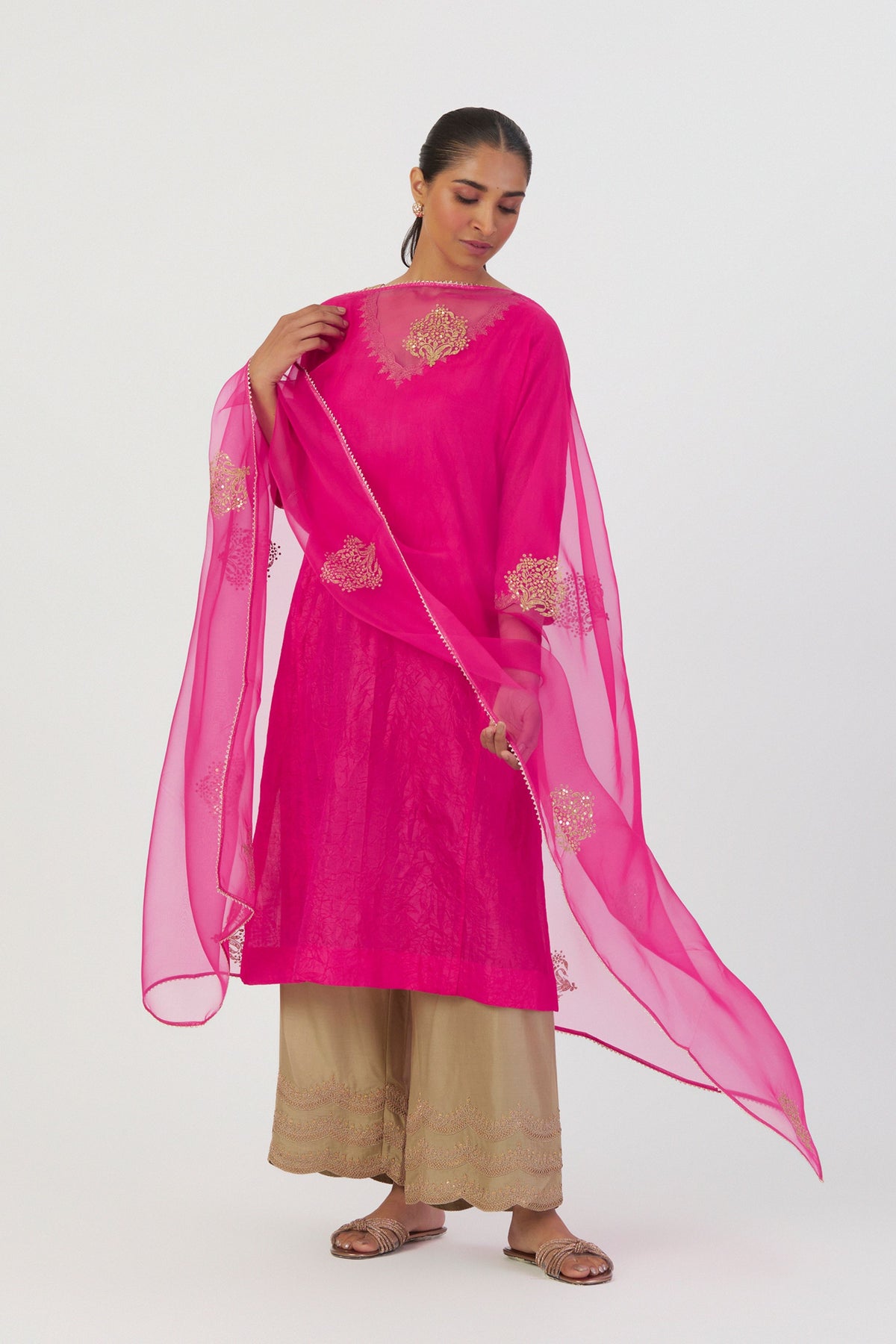 Fuschia Deepa Dupatta