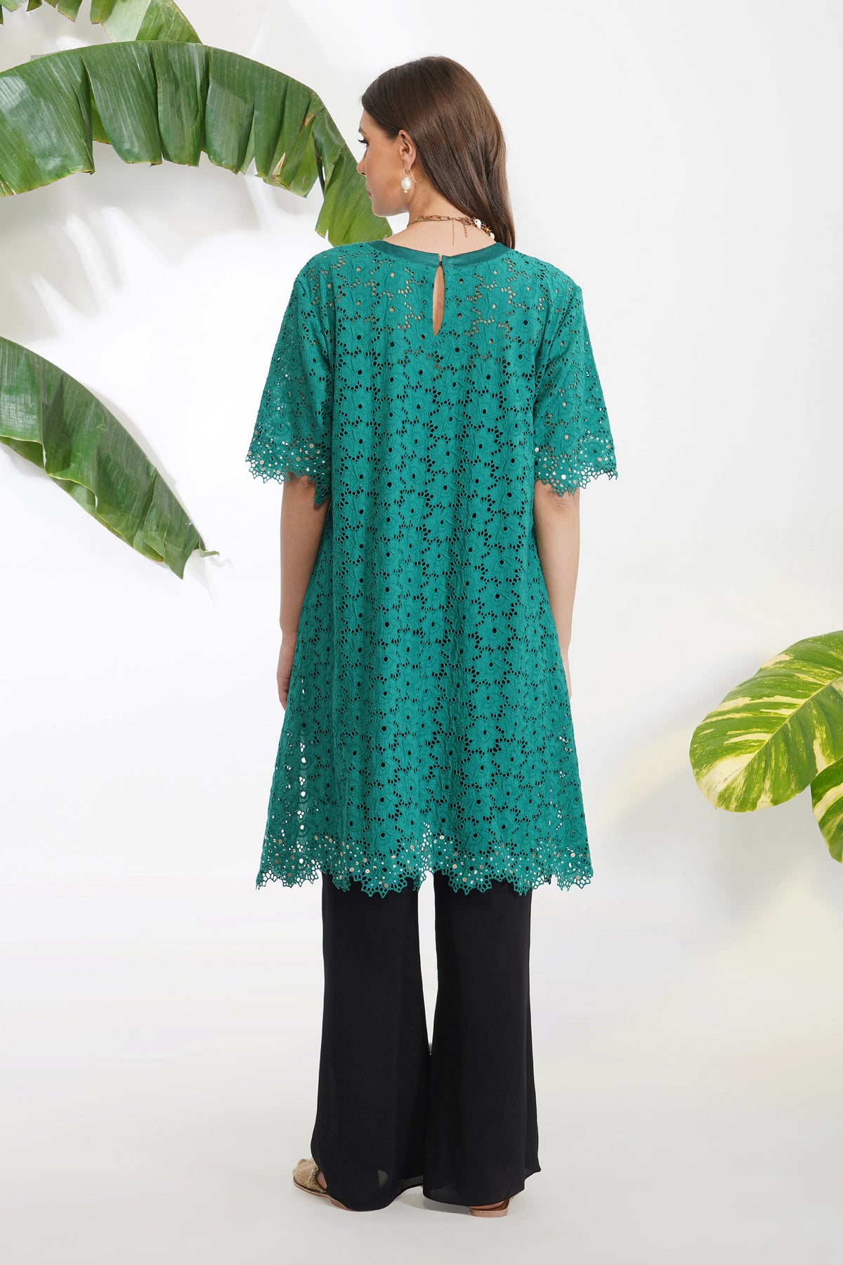 Broderie Anglaise Tunic Set