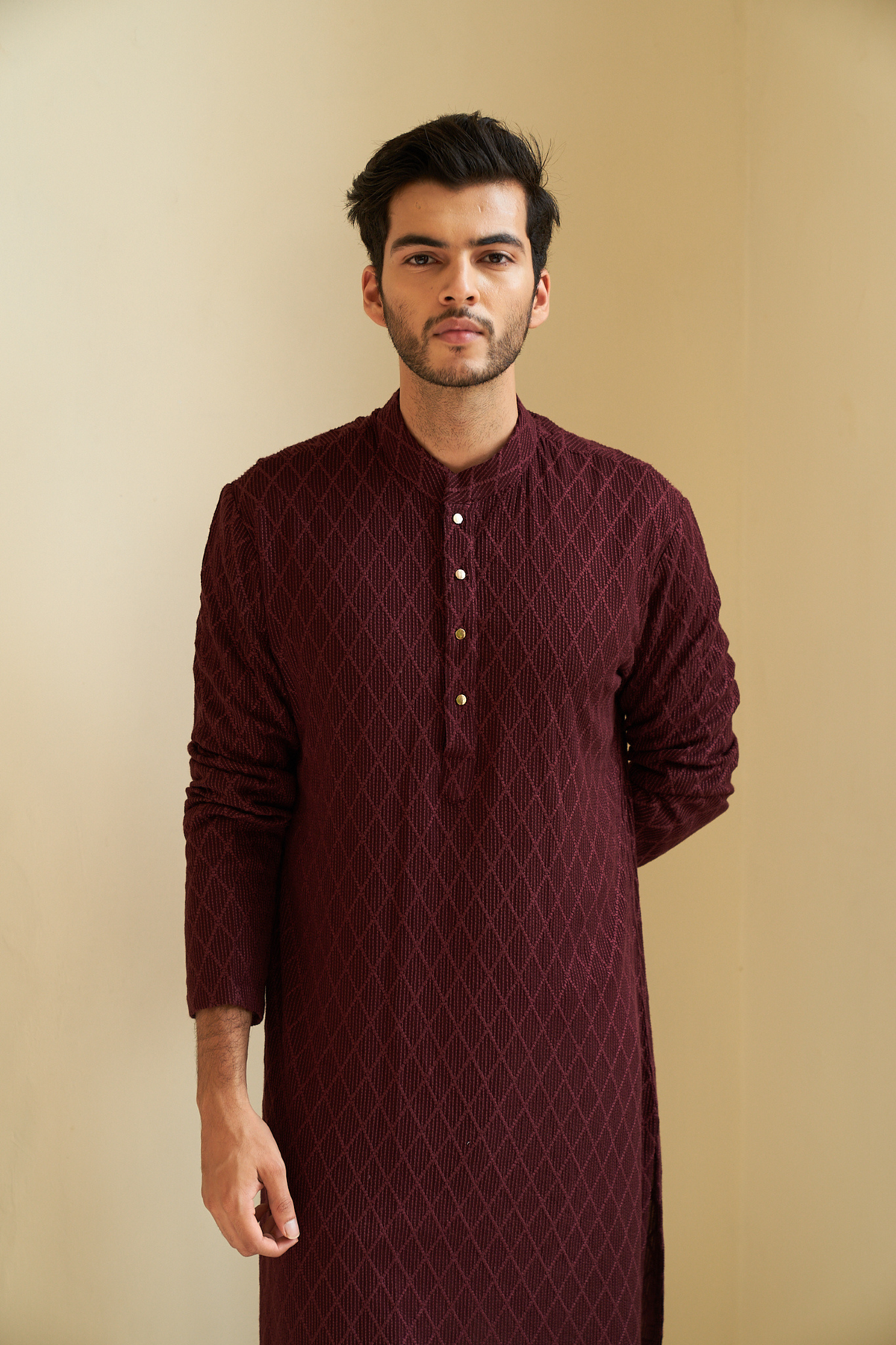 Ox Blood Kurta Set