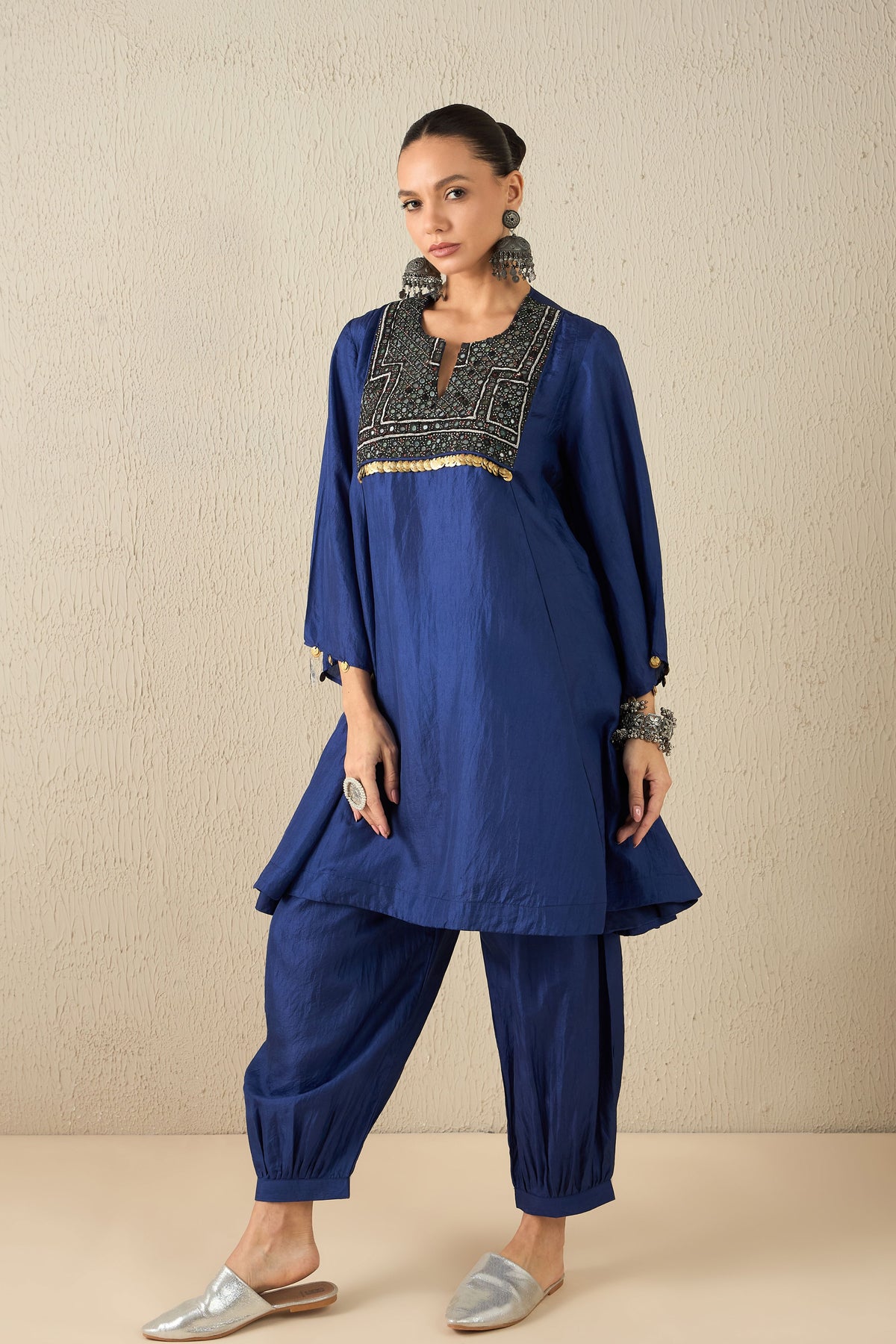 Navy Blue Tunic Set