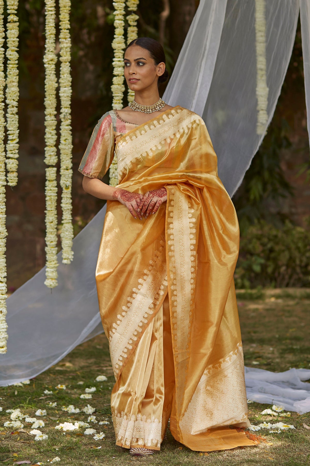 Kesari Amanat Saree Set