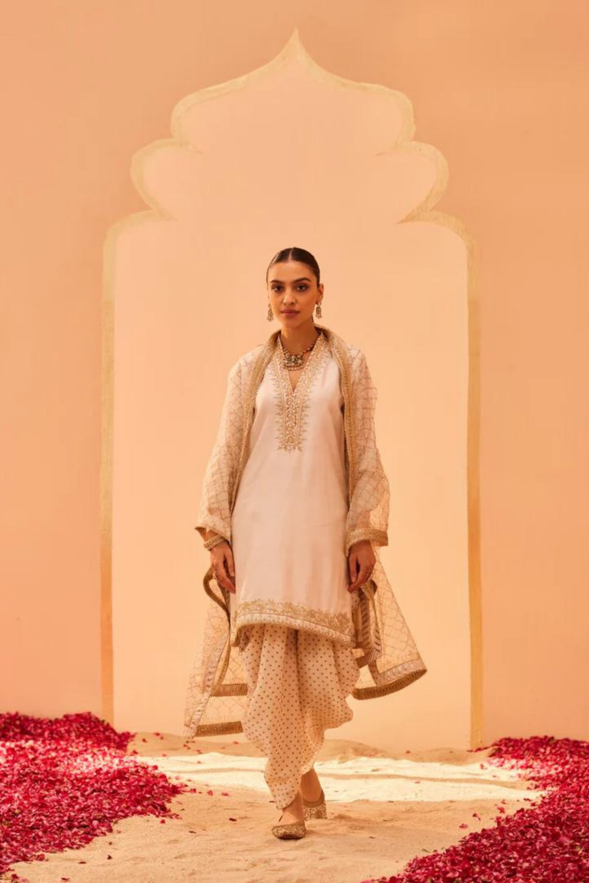 Faheeda Ivory Kurta Set