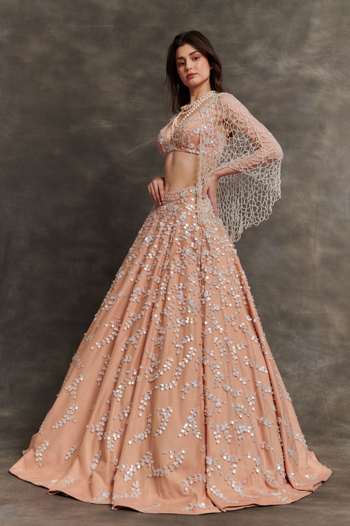 Leaf Blossom Lehenga Set