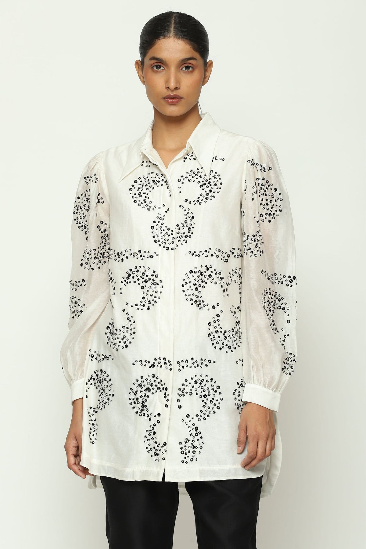 Embroidered Ottoman Moon Shirt