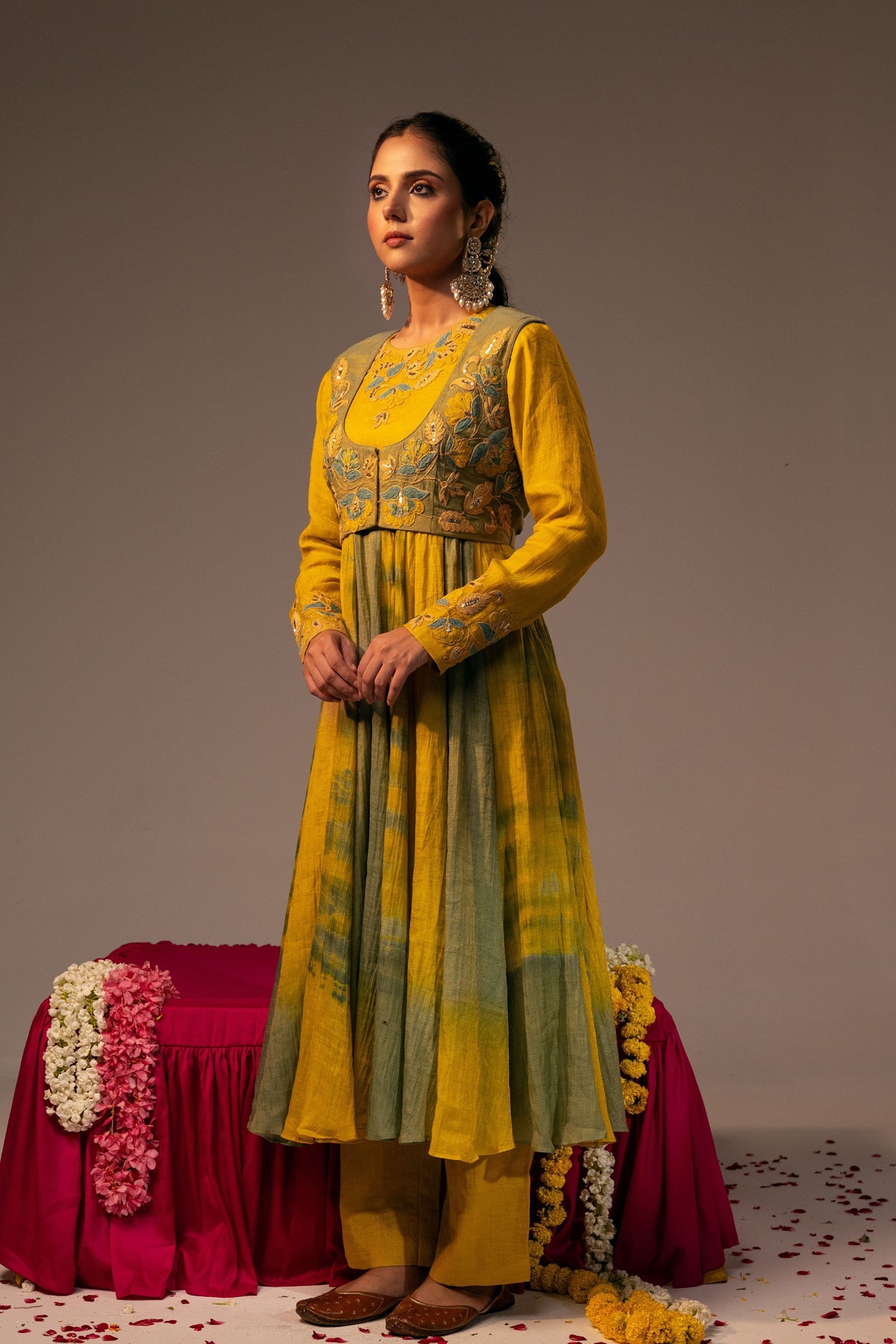 Sunflower Anarkali Set