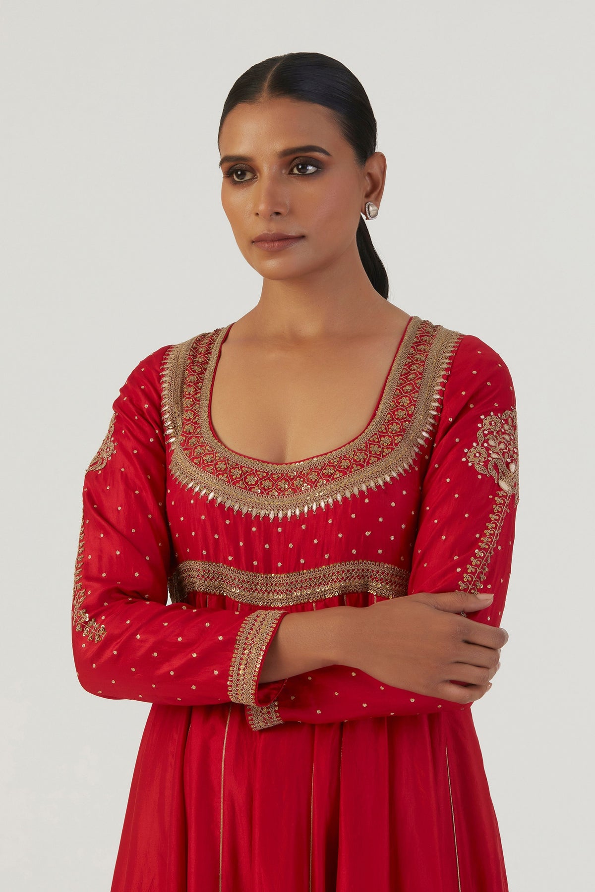 Kriti Red Anarkali