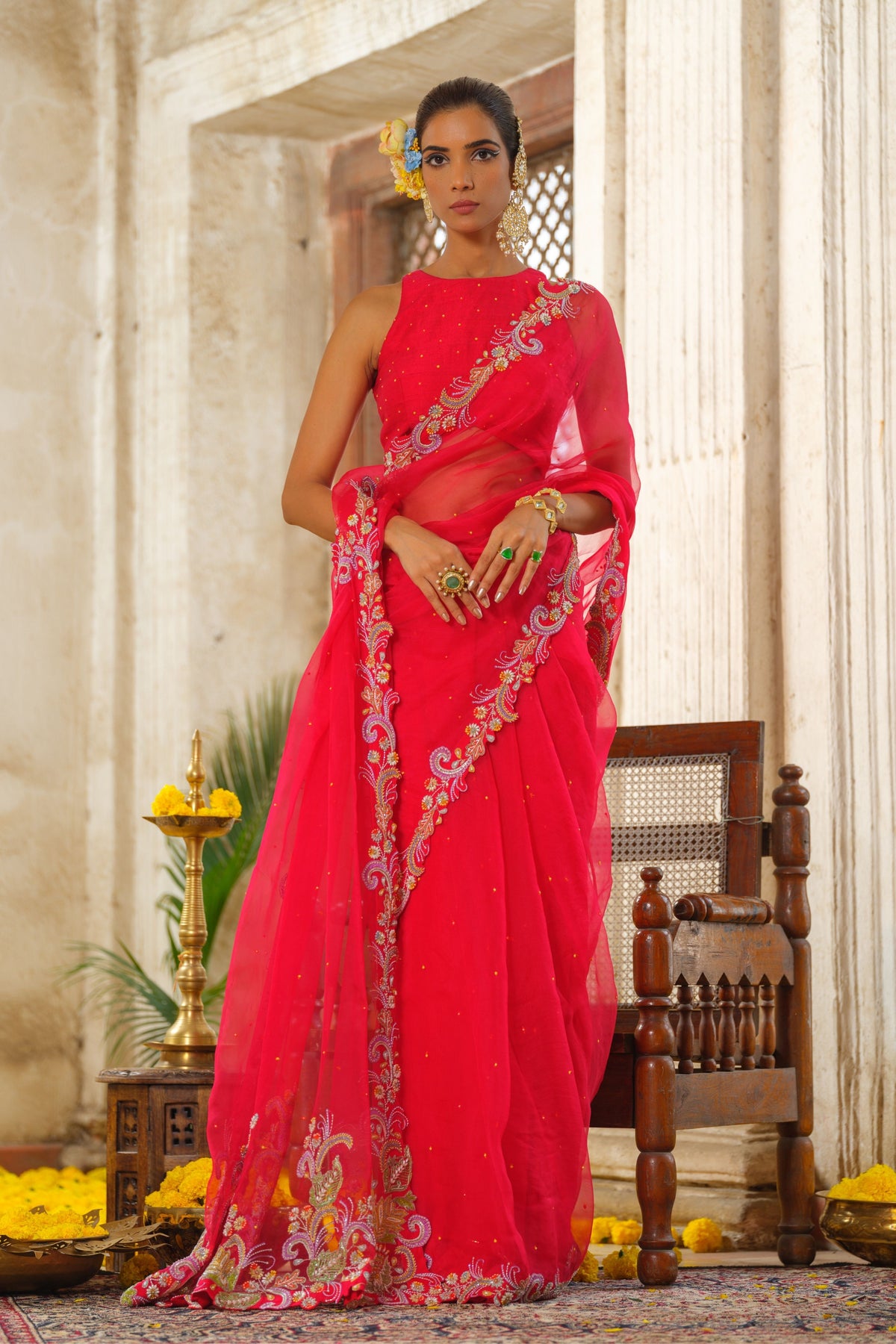 Sindoor Saree Set