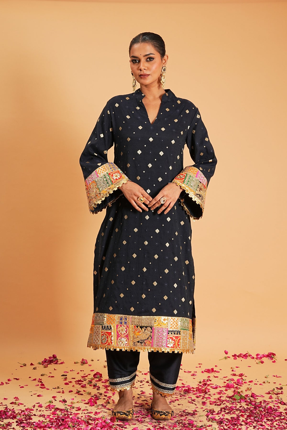 Navy Kurta Set