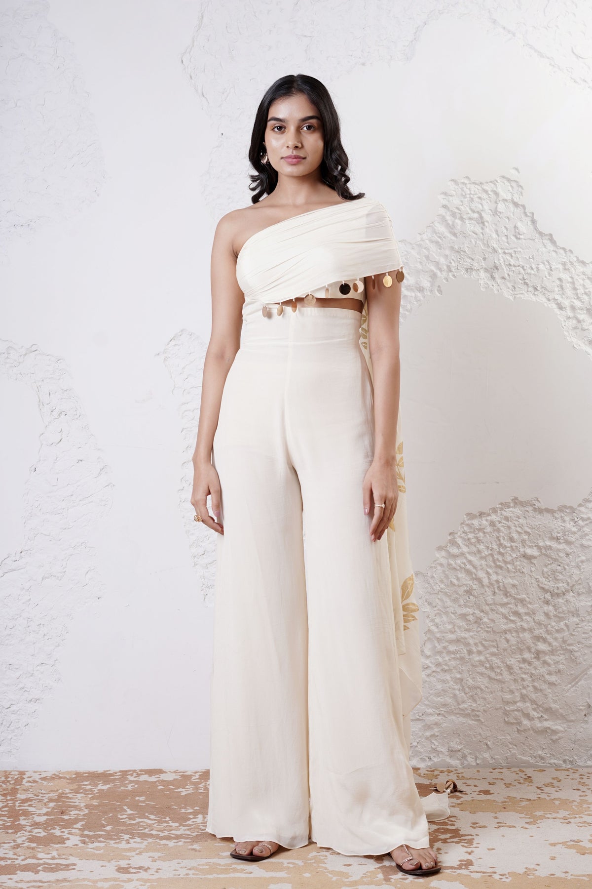 Ivory Drap Jumpsuit