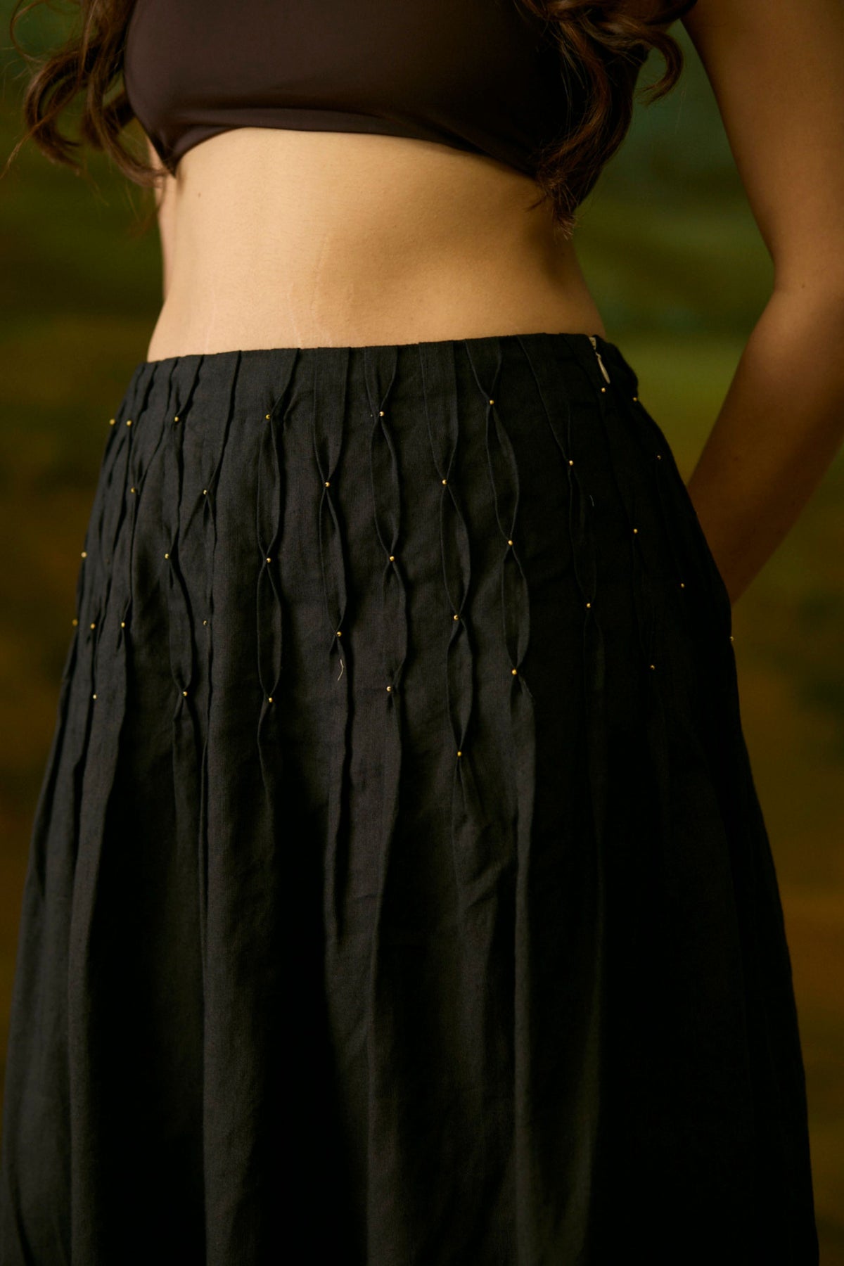 Onyx Maxi Black Skirt