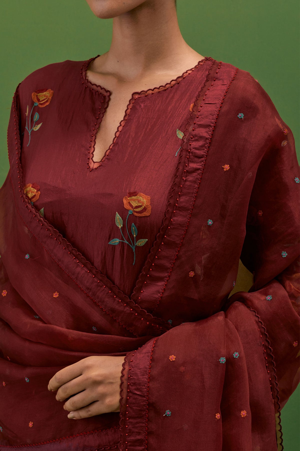 Rosewood Straight Kurta Set