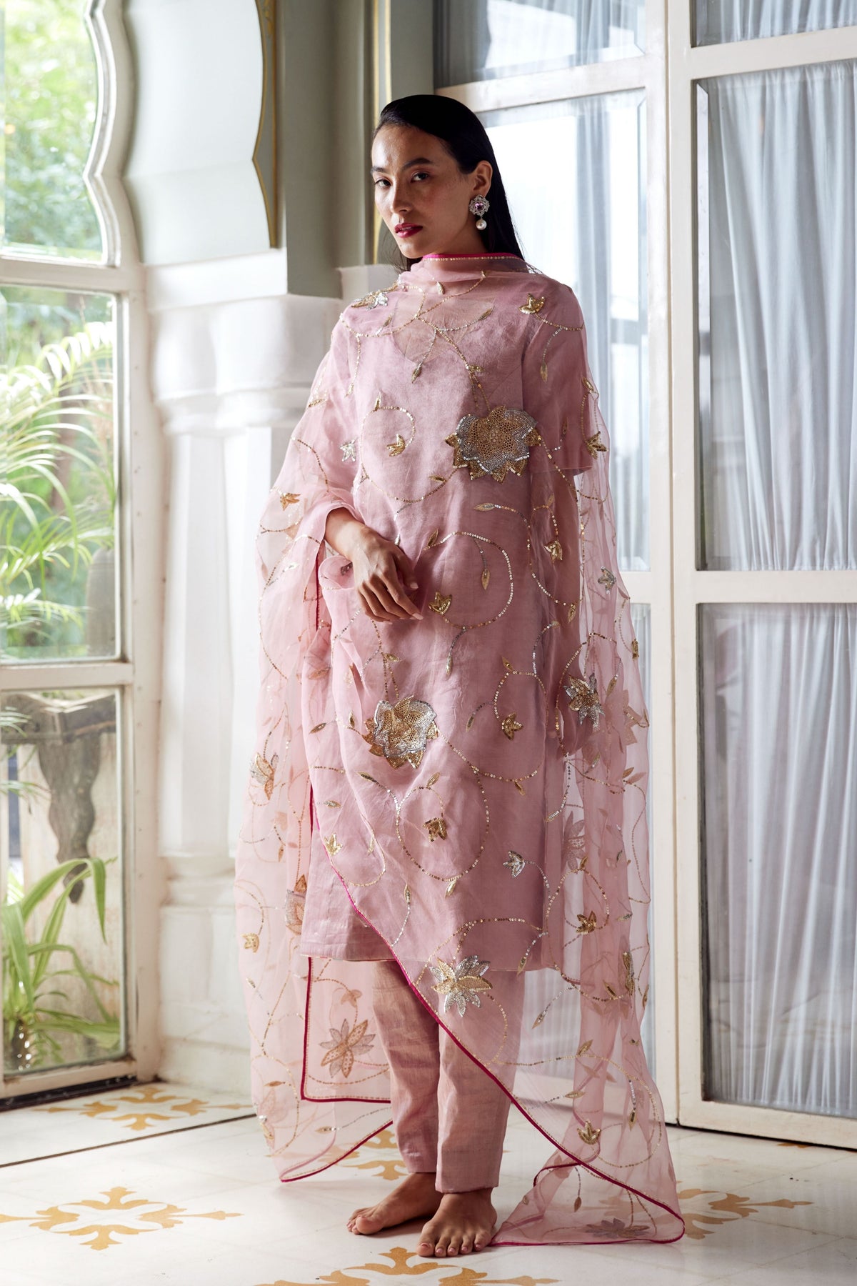 Chanda Blush Pink Kurta Set