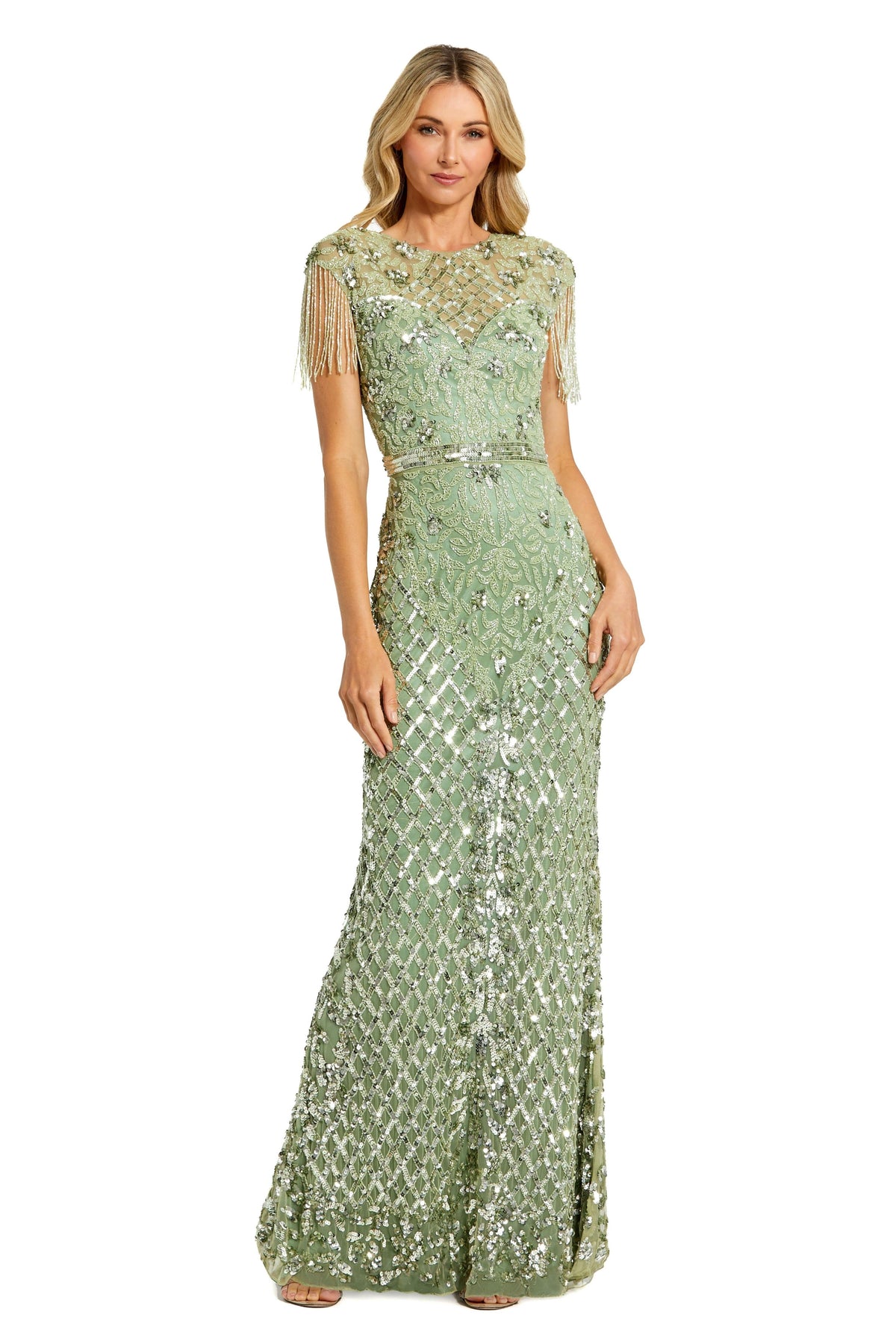 Illusion Long Sage Gown