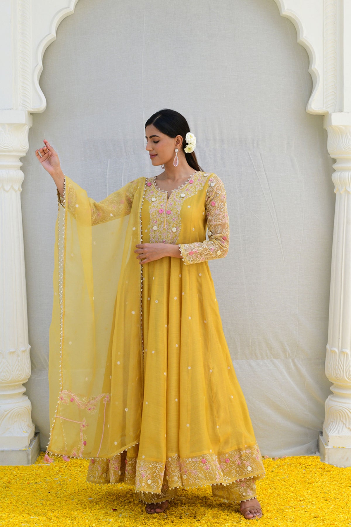 Yellow Reef Anarkali