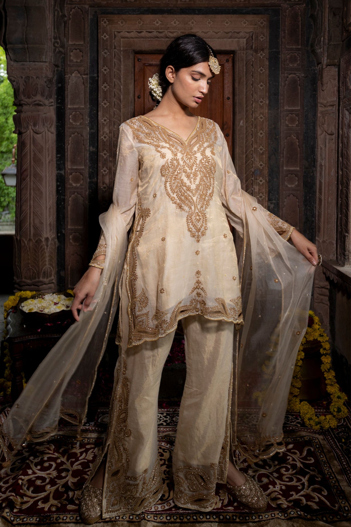 Kurta Set in Beige