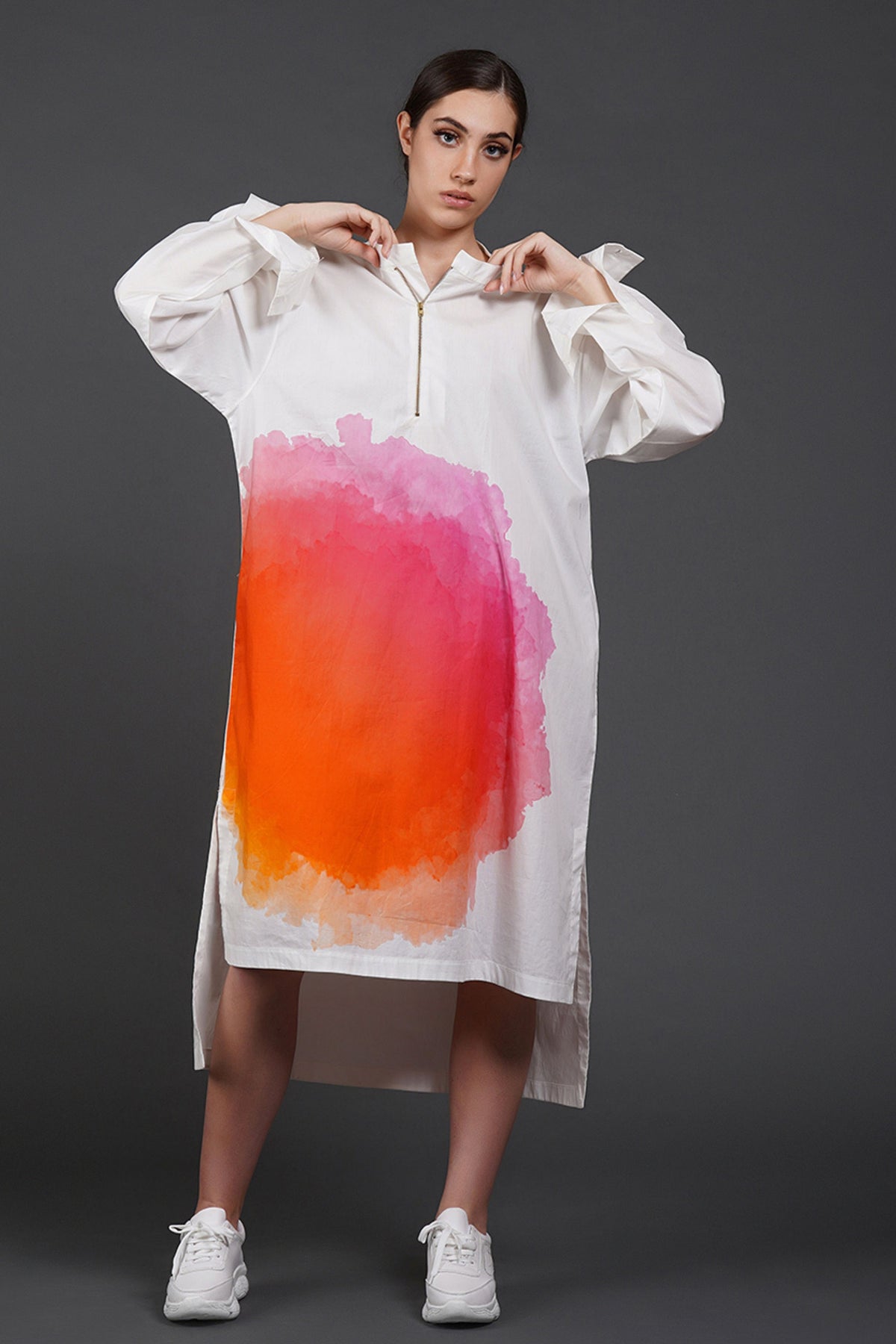 Offwhite Cotton Dress