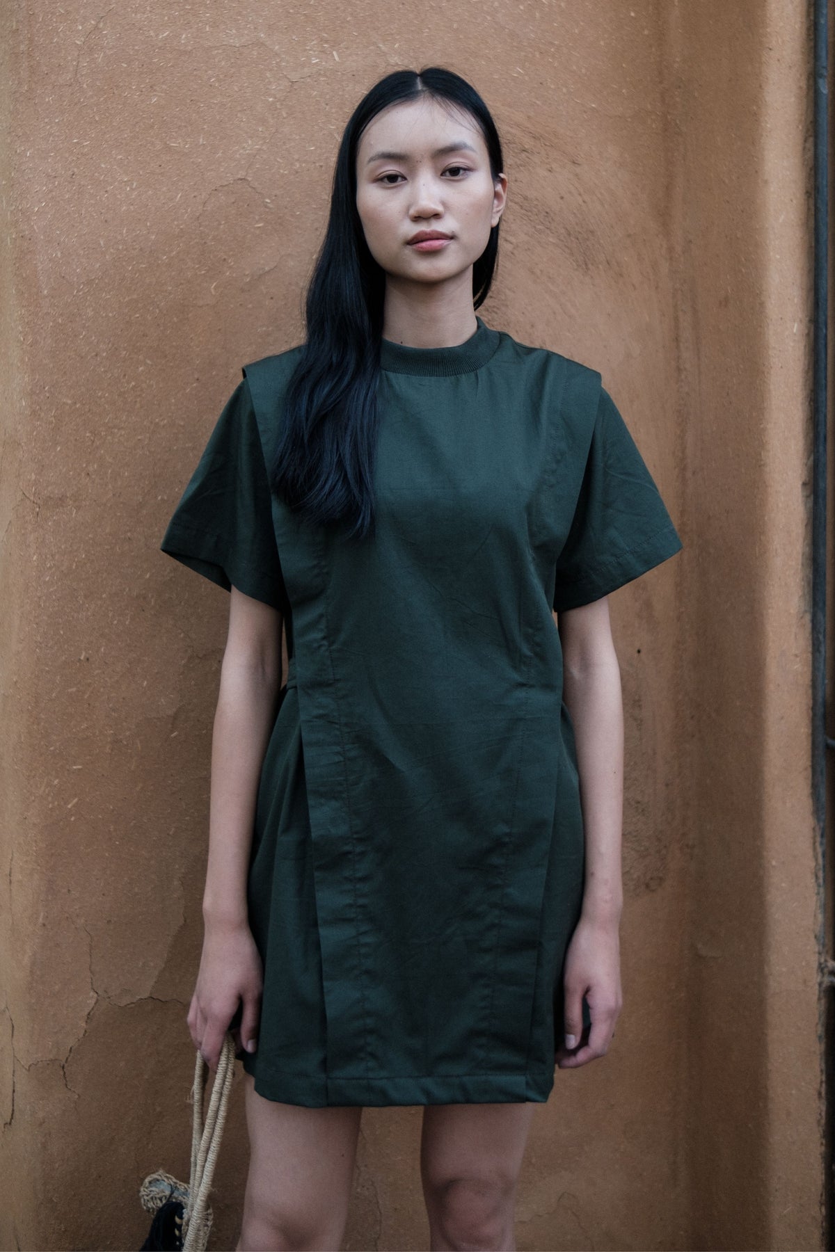 Deep Green Rory Rib Dress