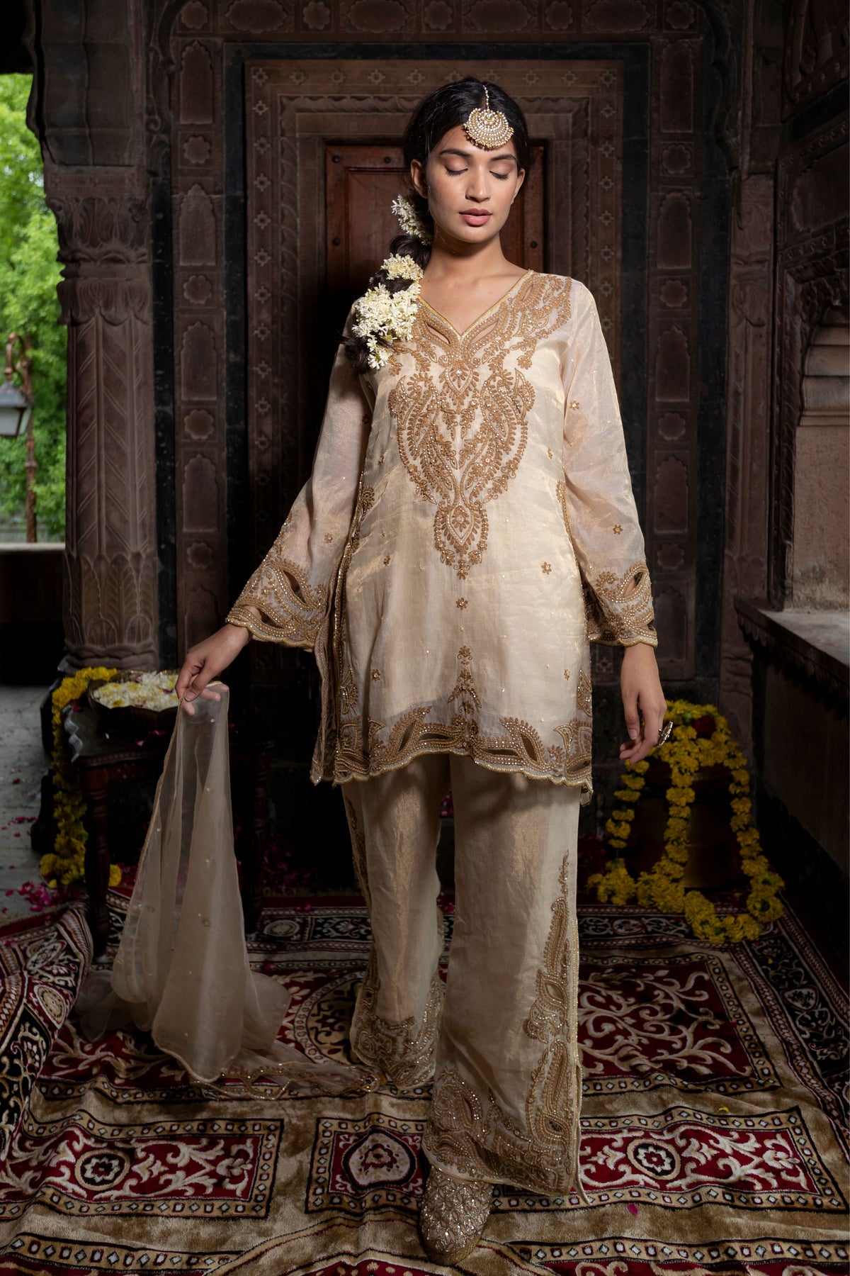 Kurta Set in Beige