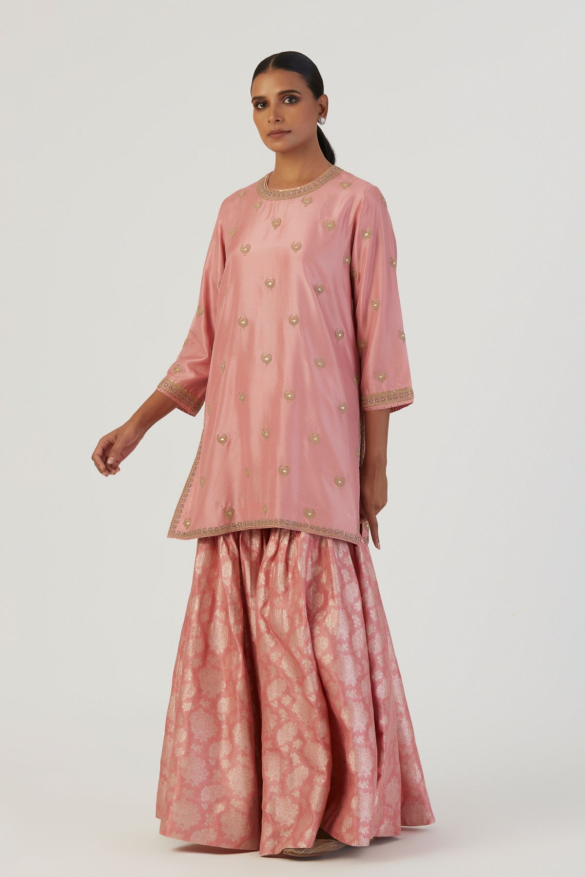 Salma Pink Kurta and Sharara