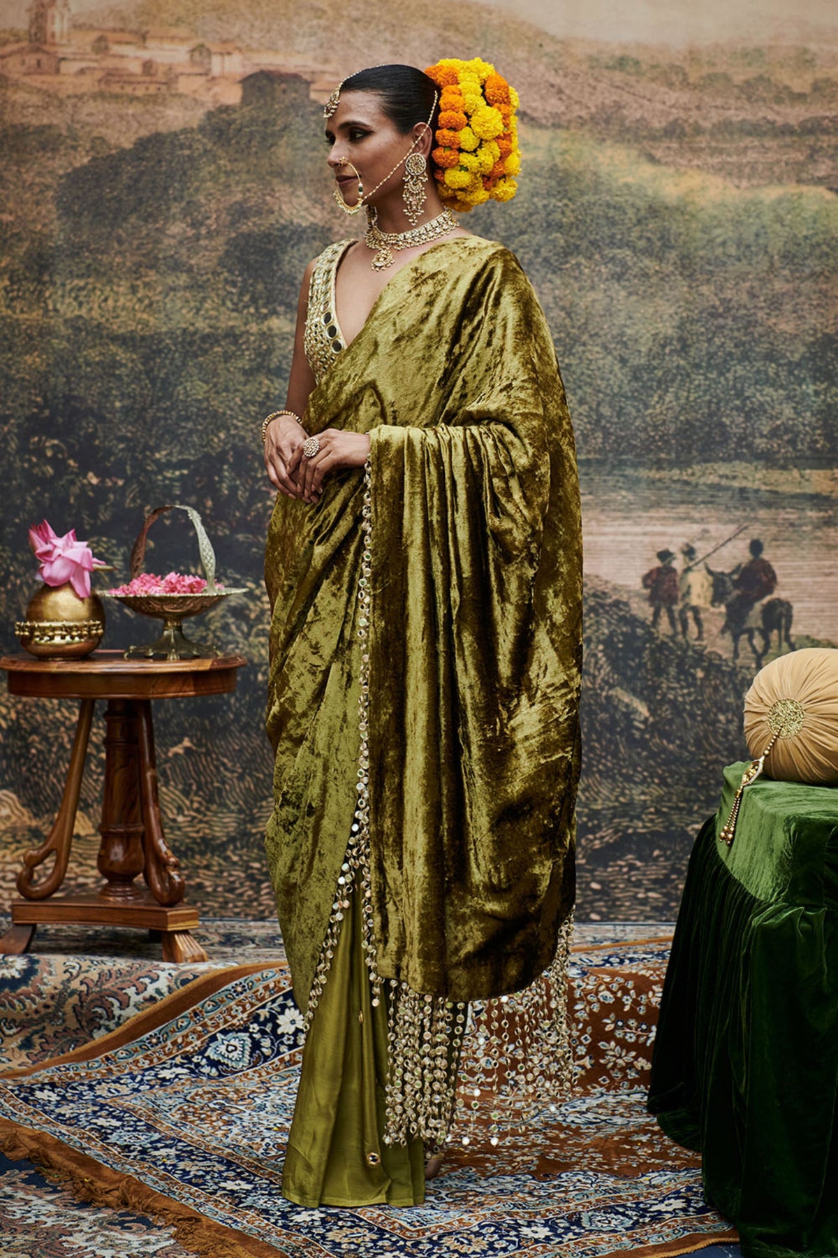 Rang-e-mehfil Saree Set