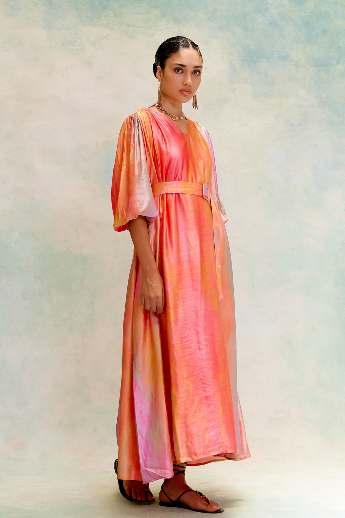 Zoe Tangerine Ombre Dress