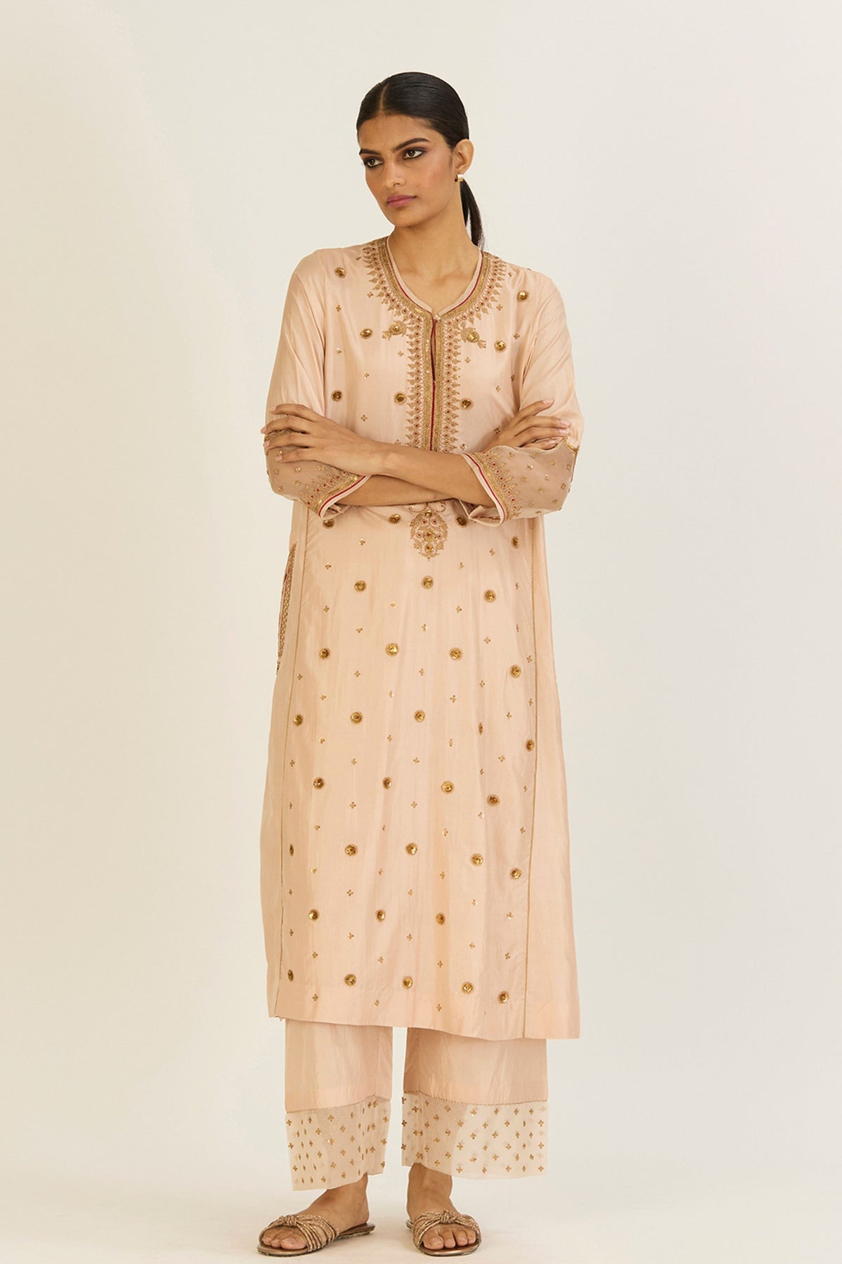 Druti Ivory Kurta &amp; Pants