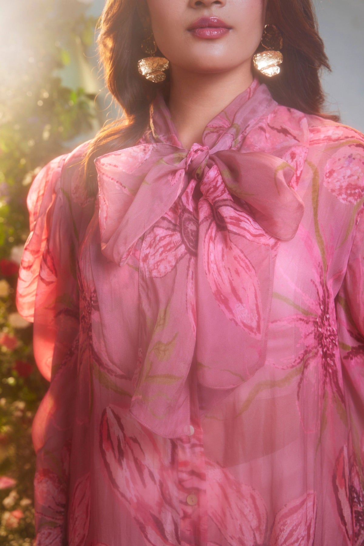 Sheer Peony Fleur Shirt