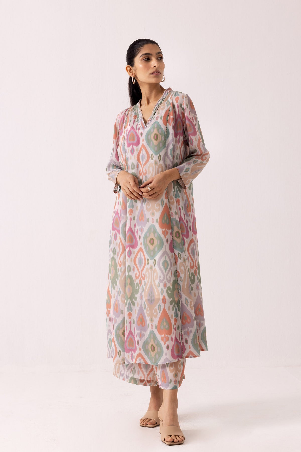 Thea Ikkat Kurta