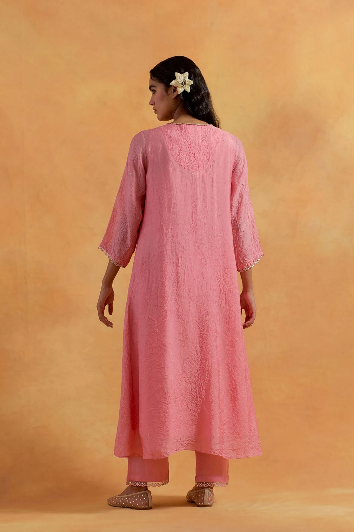 Peach Kurta &amp; Pant Set