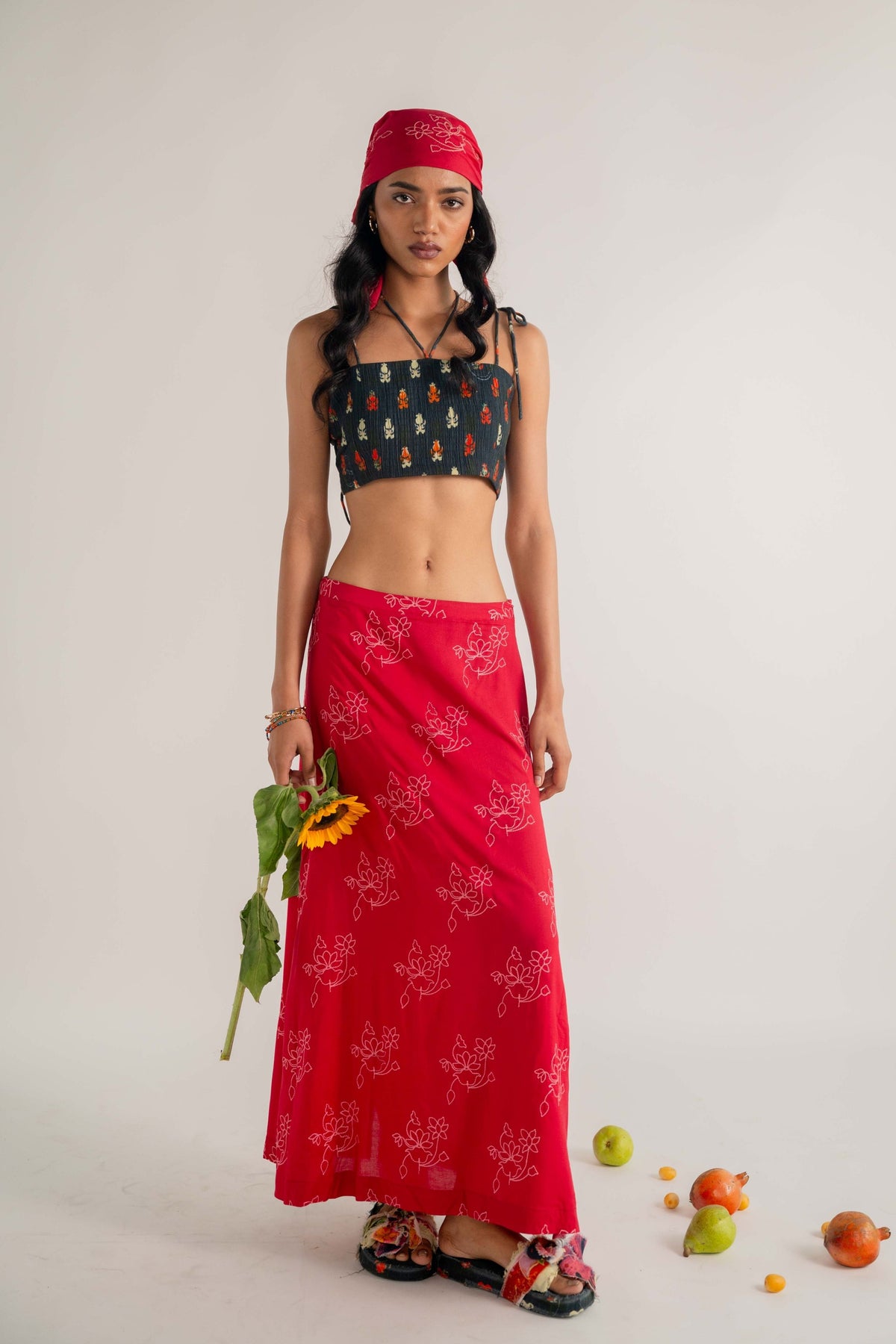 Shringaar Red Skirt