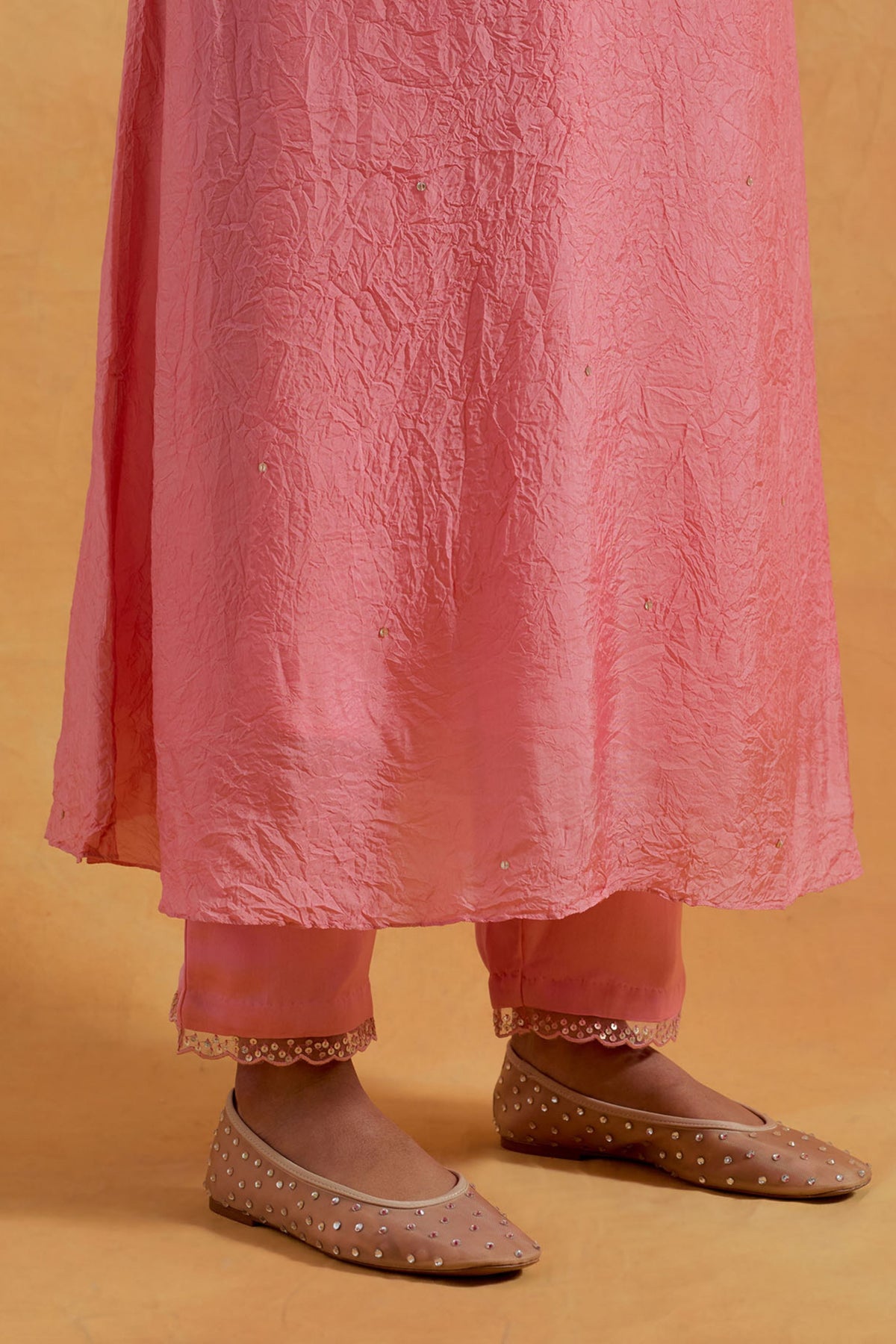 Peach Kurta &amp; Pant Set