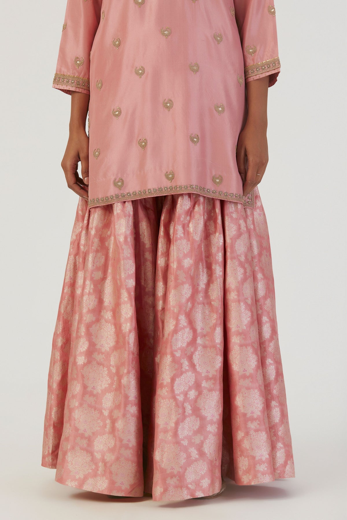 Salma Pink Kurta and Sharara