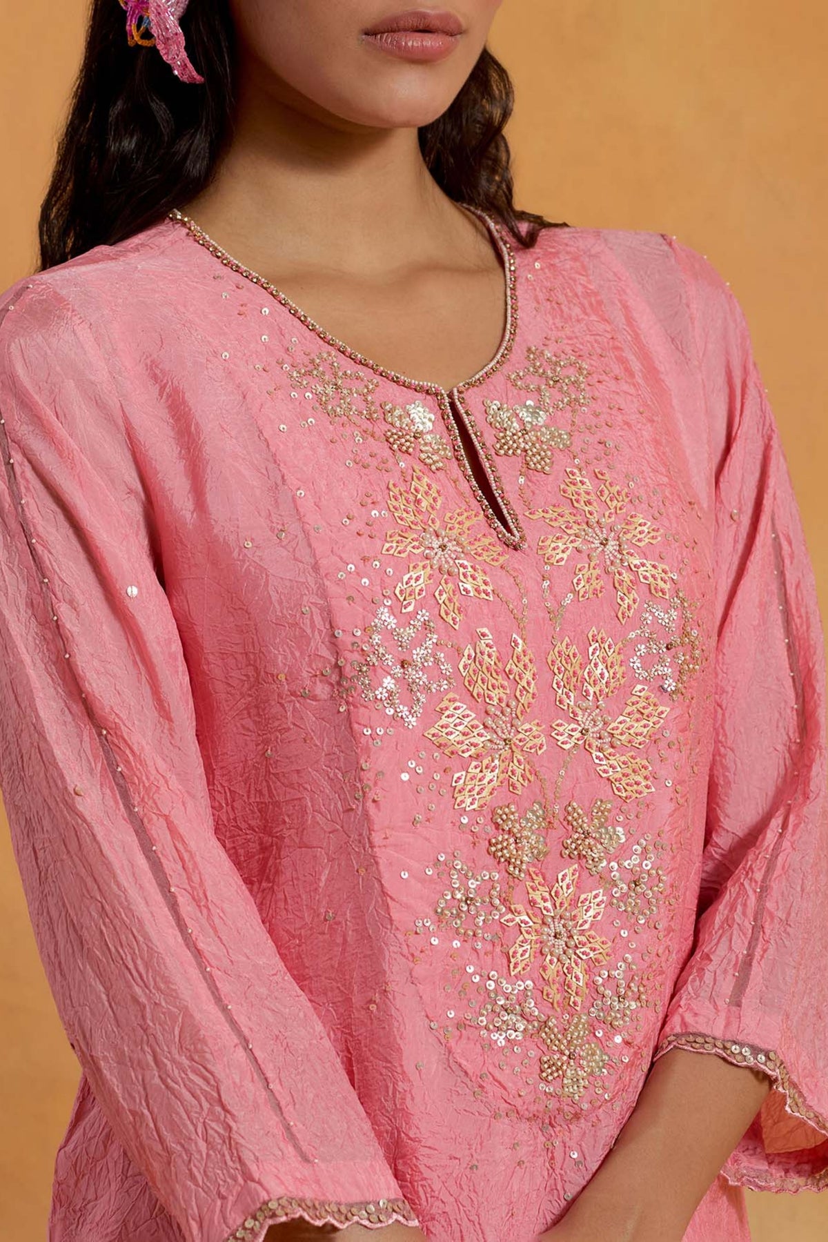 Peach Kurta &amp; Pant Set