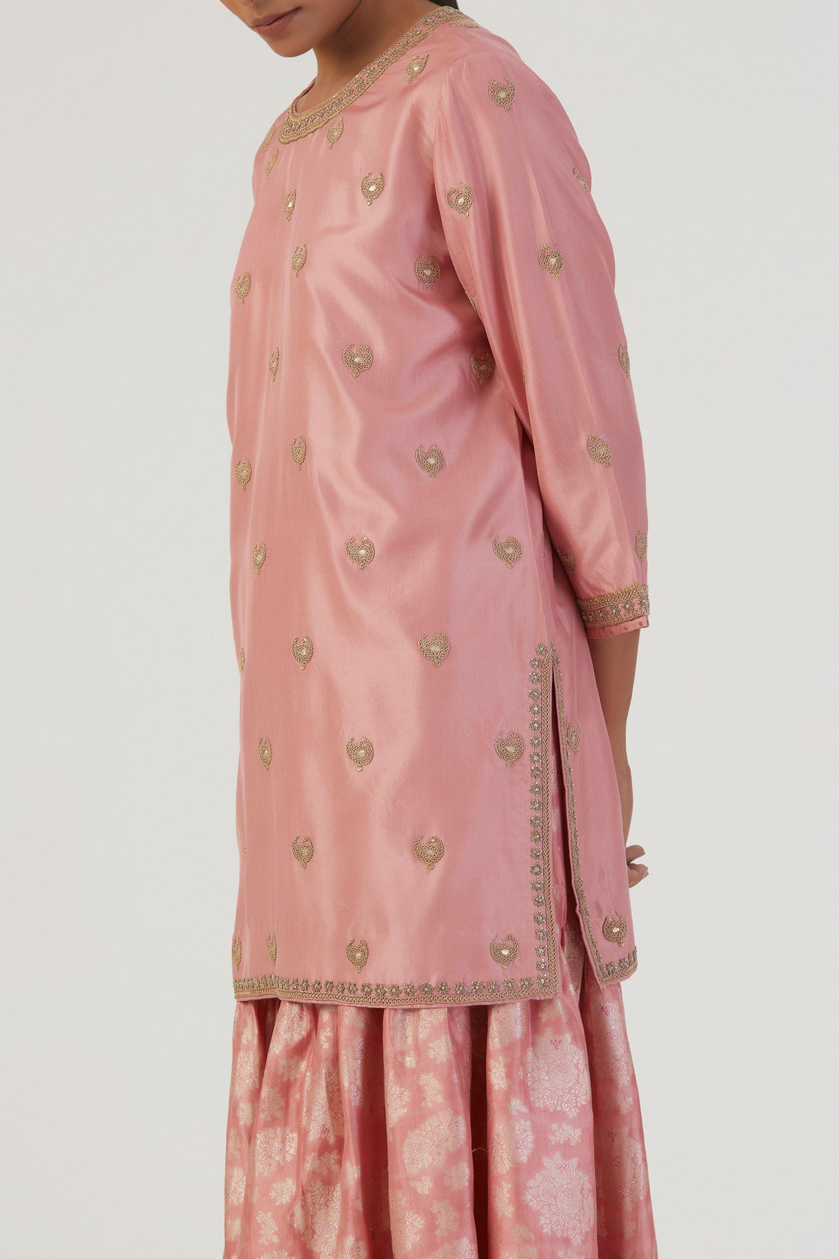 Salma Pink Kurta and Sharara