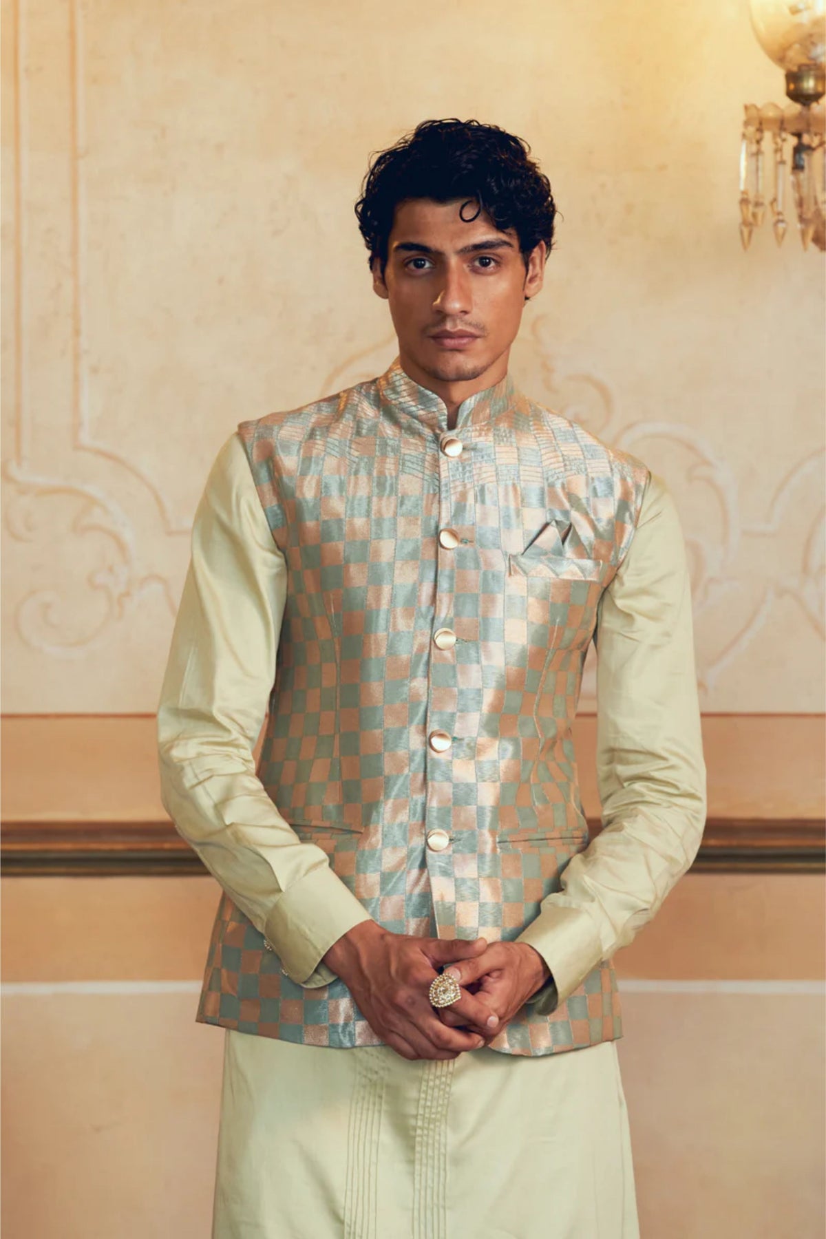 Silver Nehru Jacket