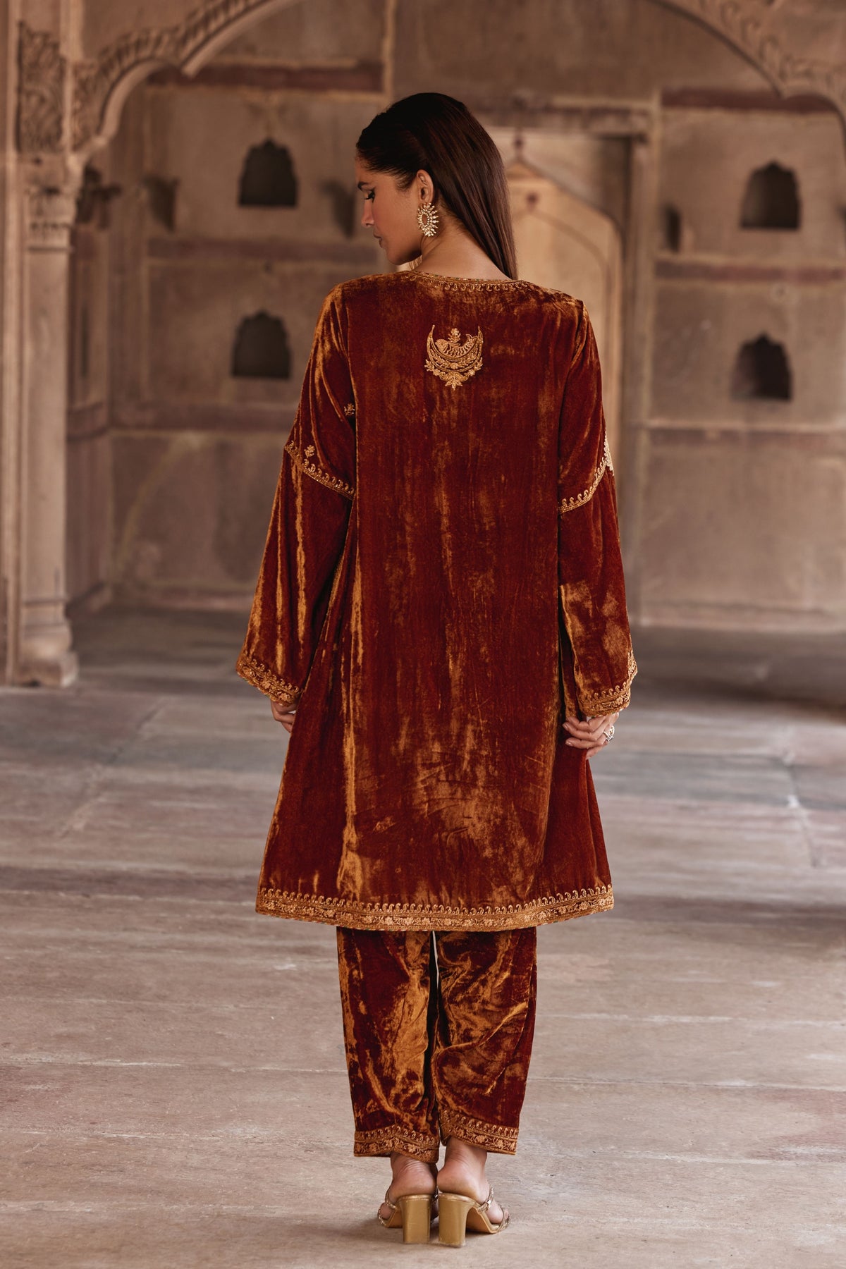 Golden Brown Anam Kaftan Set