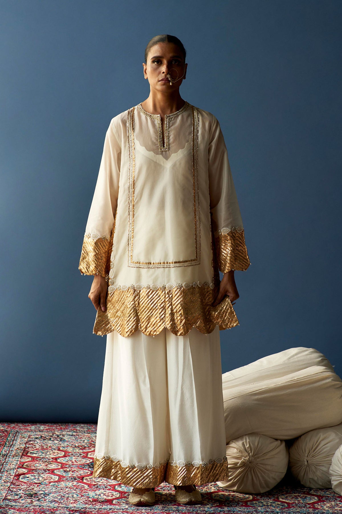 Indira Pearl Kurta Set