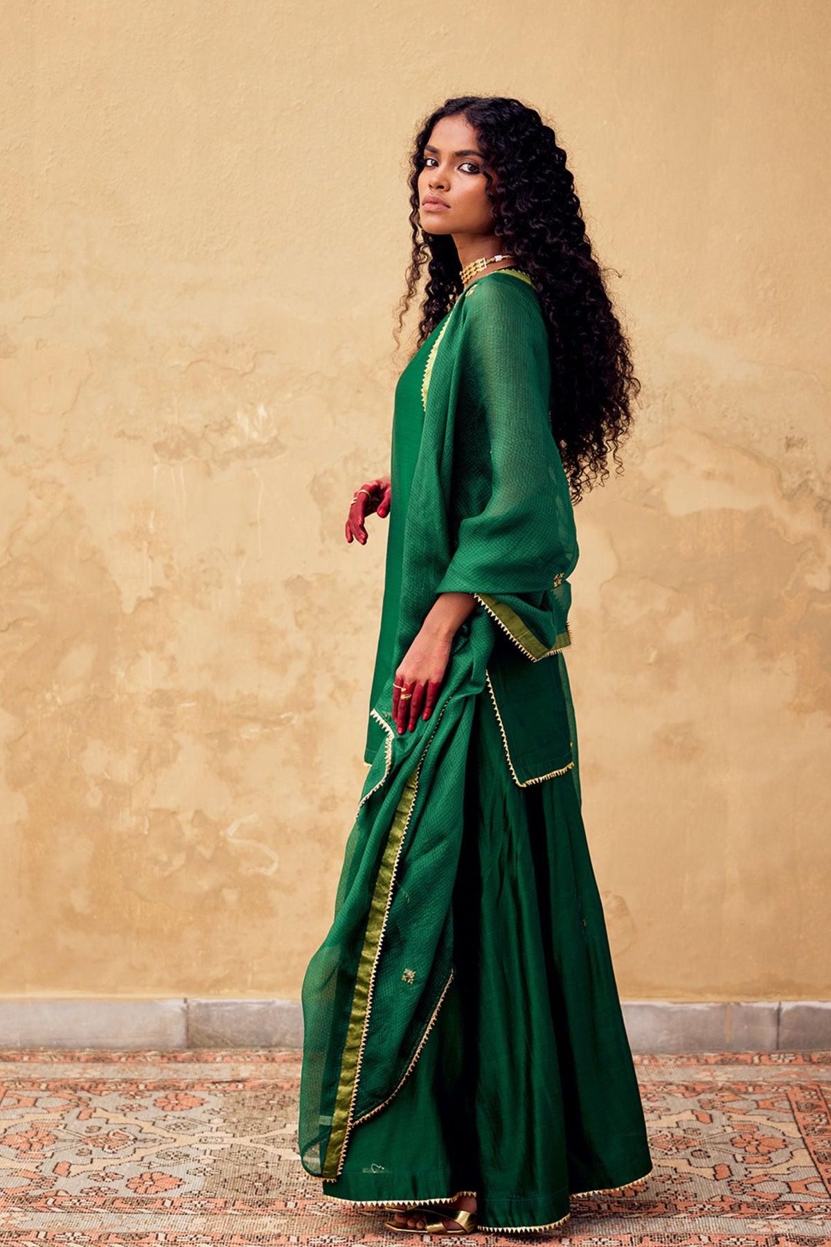 Mehfil Dupatta in Green