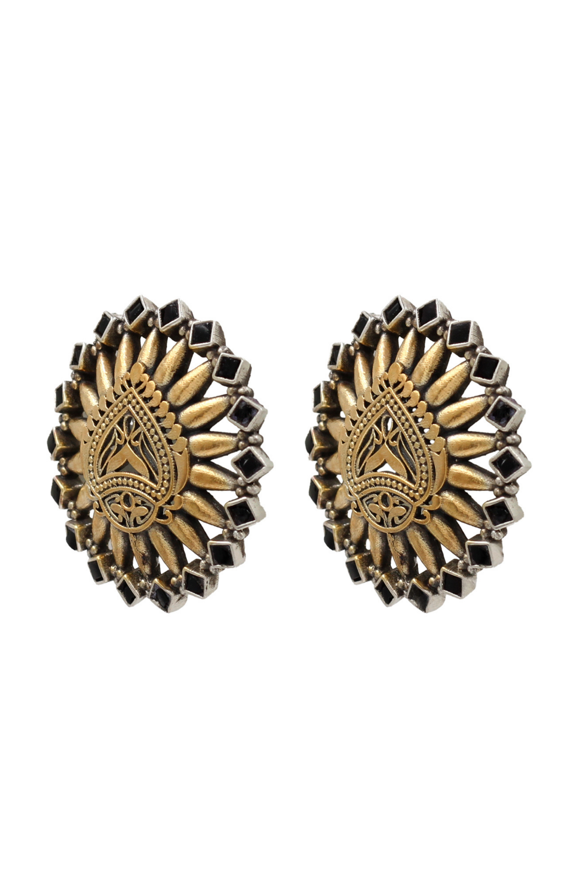 Sculpted Radiance Round Studs