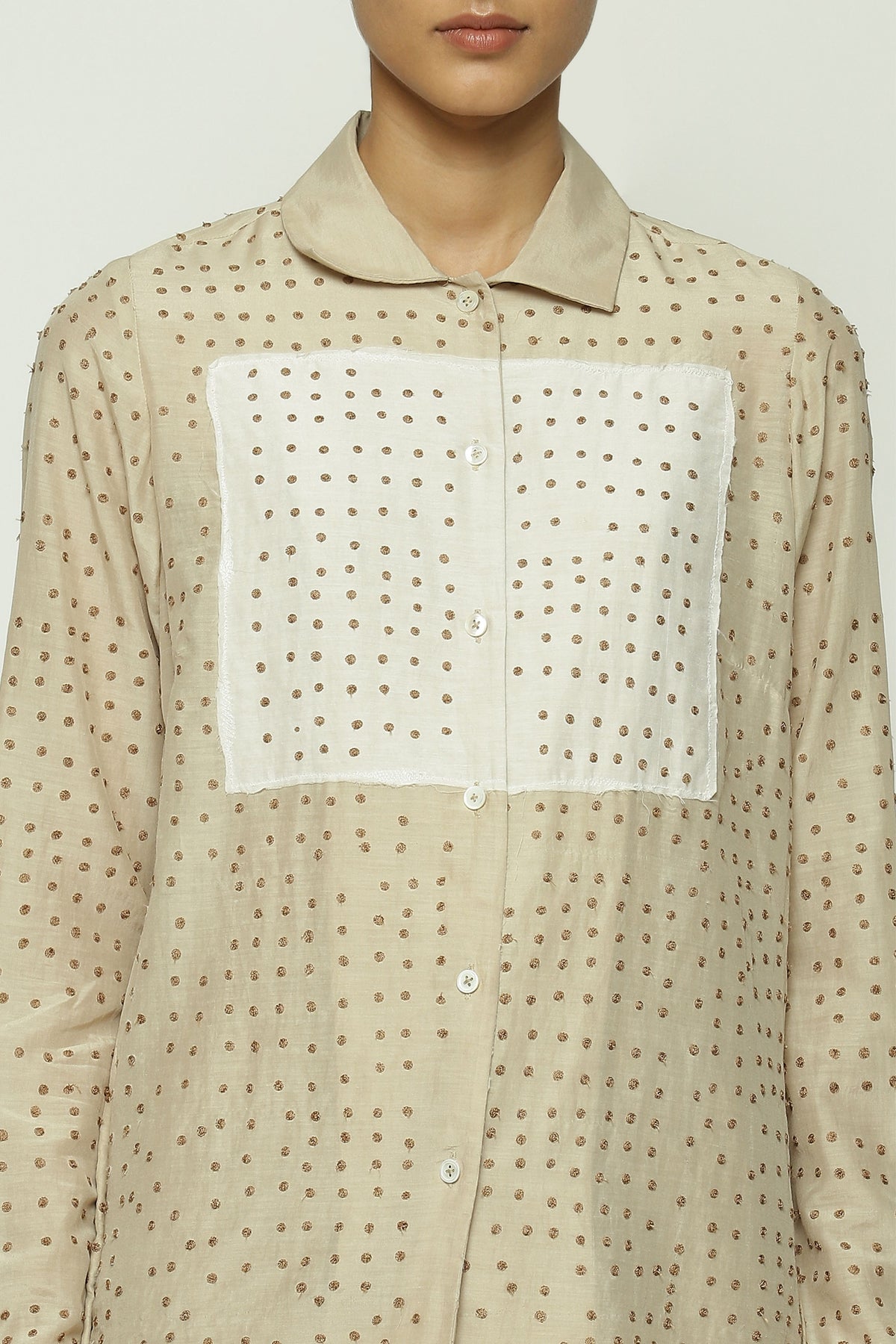 Patchwork Dots Shirt